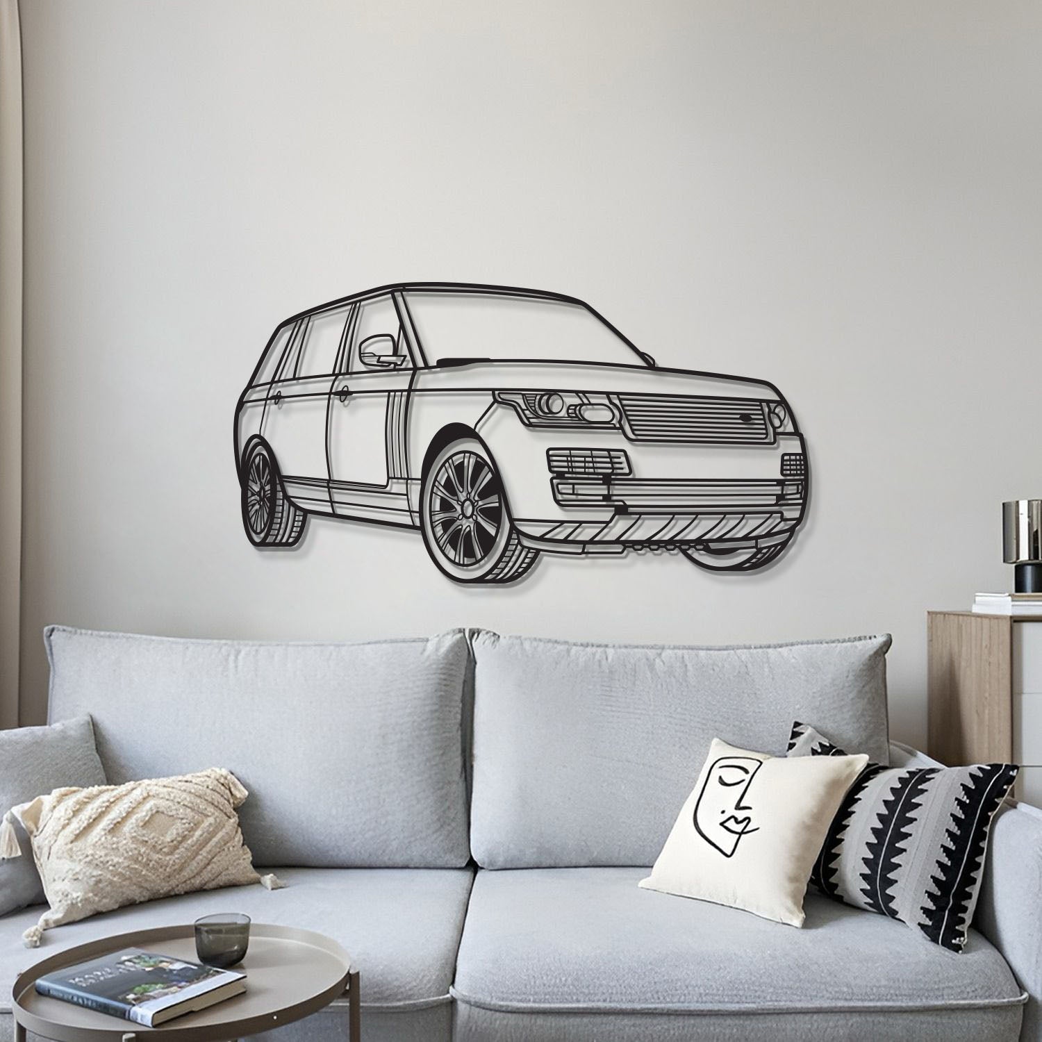 2017 Range Rover Perspective Metal Car Wall Art - MT1122