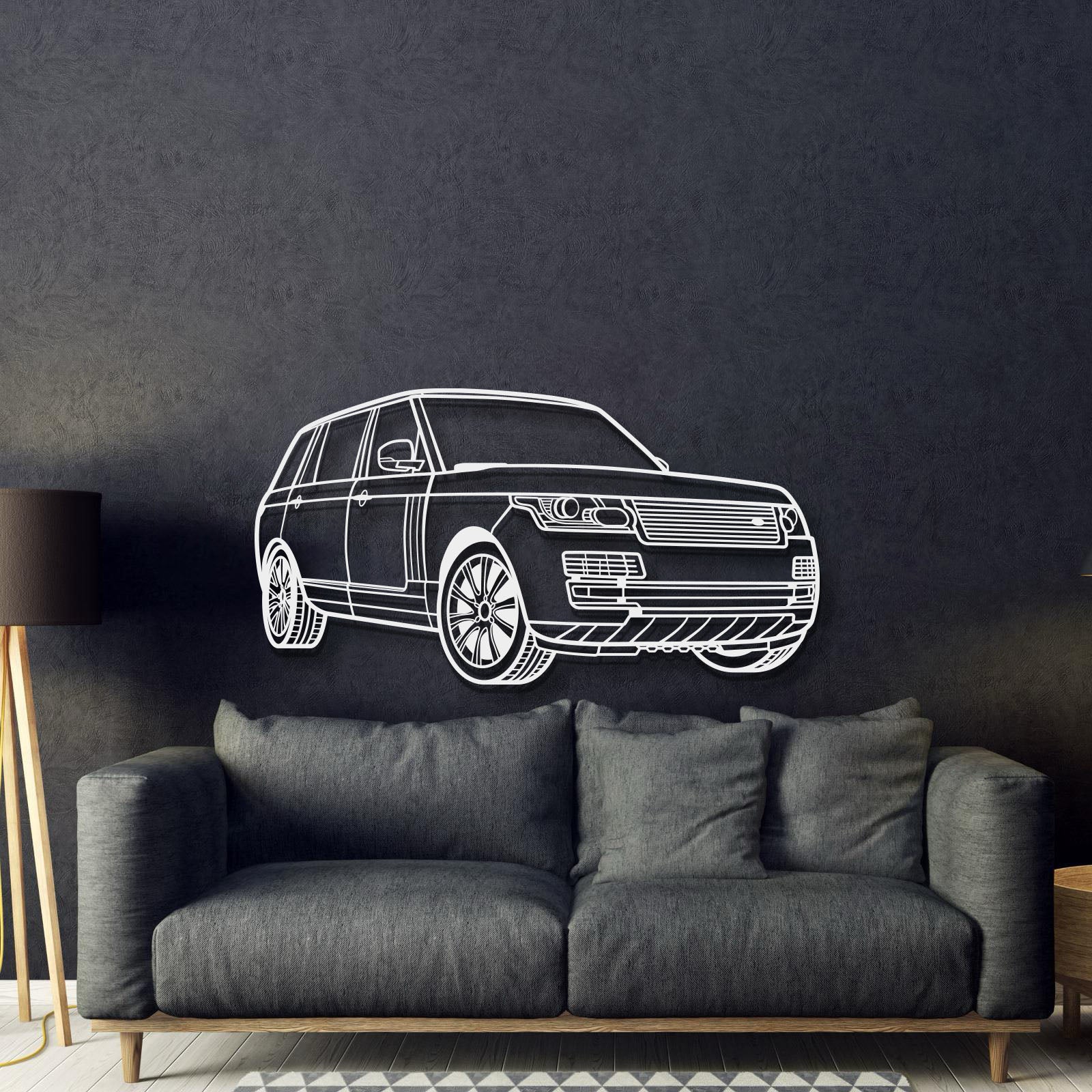 2017 Range Rover Perspective Metal Car Wall Art - MT1122