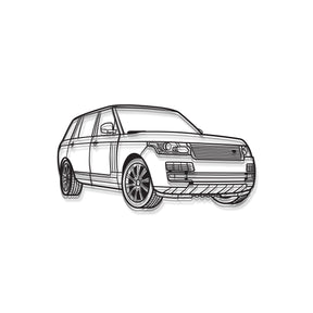 2017 Range Rover Perspective Metal Car Wall Art - MT1122