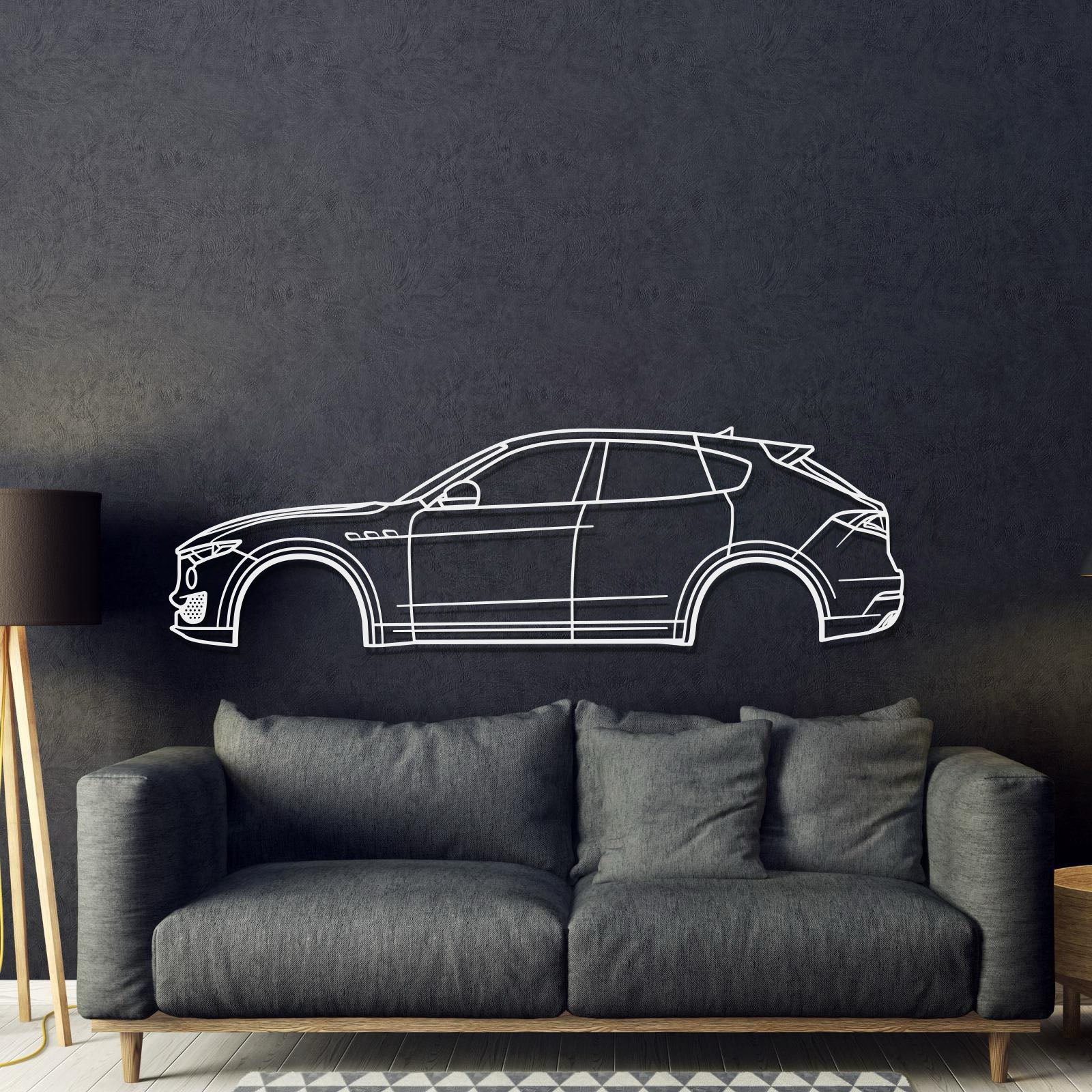 2017 Levante 1st Gen Metal Car Wall Art - MT0598