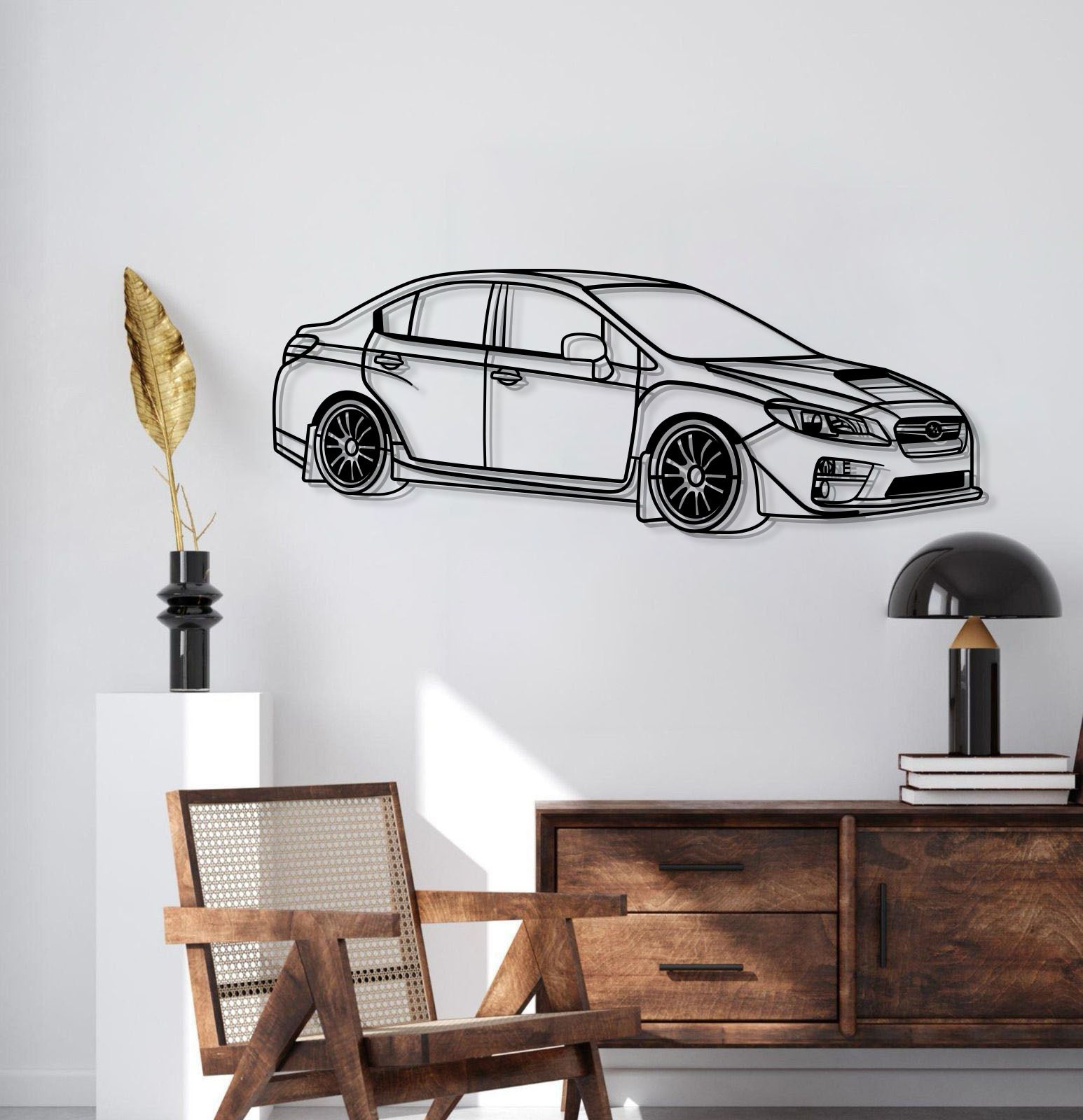 2017 Impreza WRX STI Perspective Metal Car Wall Art - MT1289