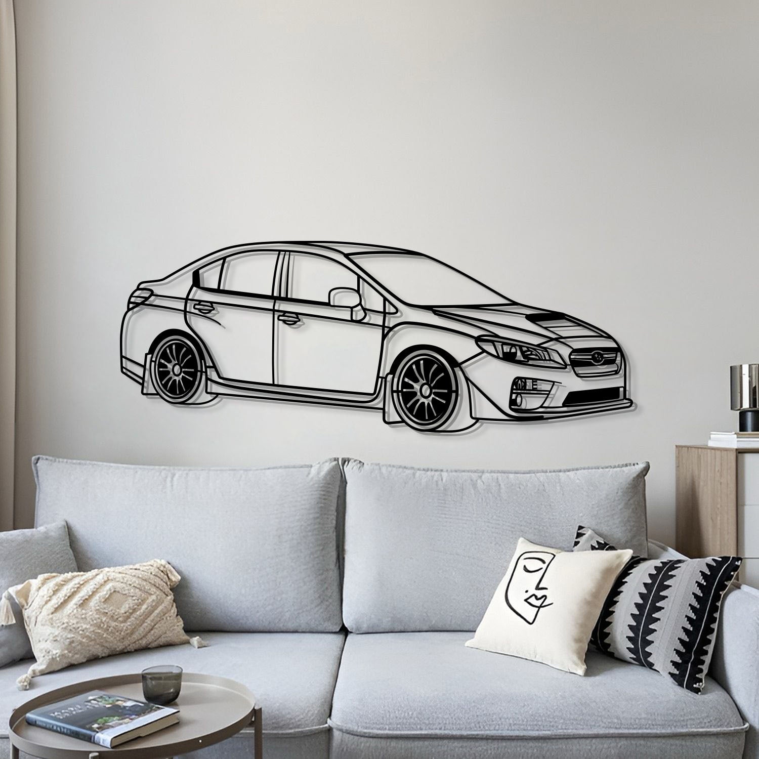 2017 Impreza WRX STI Perspective Metal Car Wall Art - MT1289