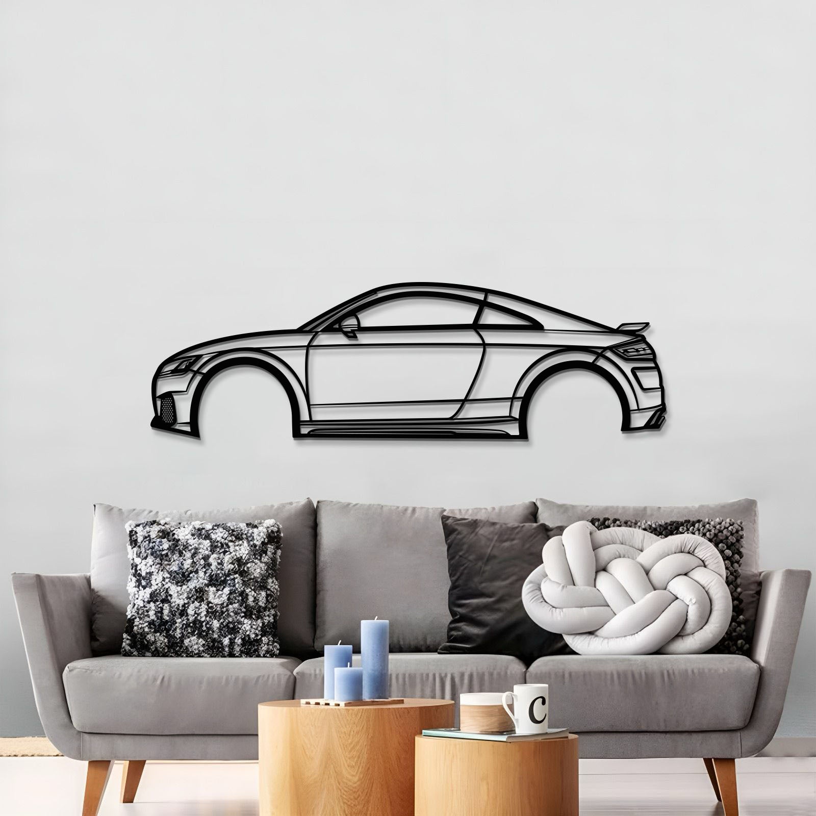 2018 TT RS Metal Car Wall Art - MT0634