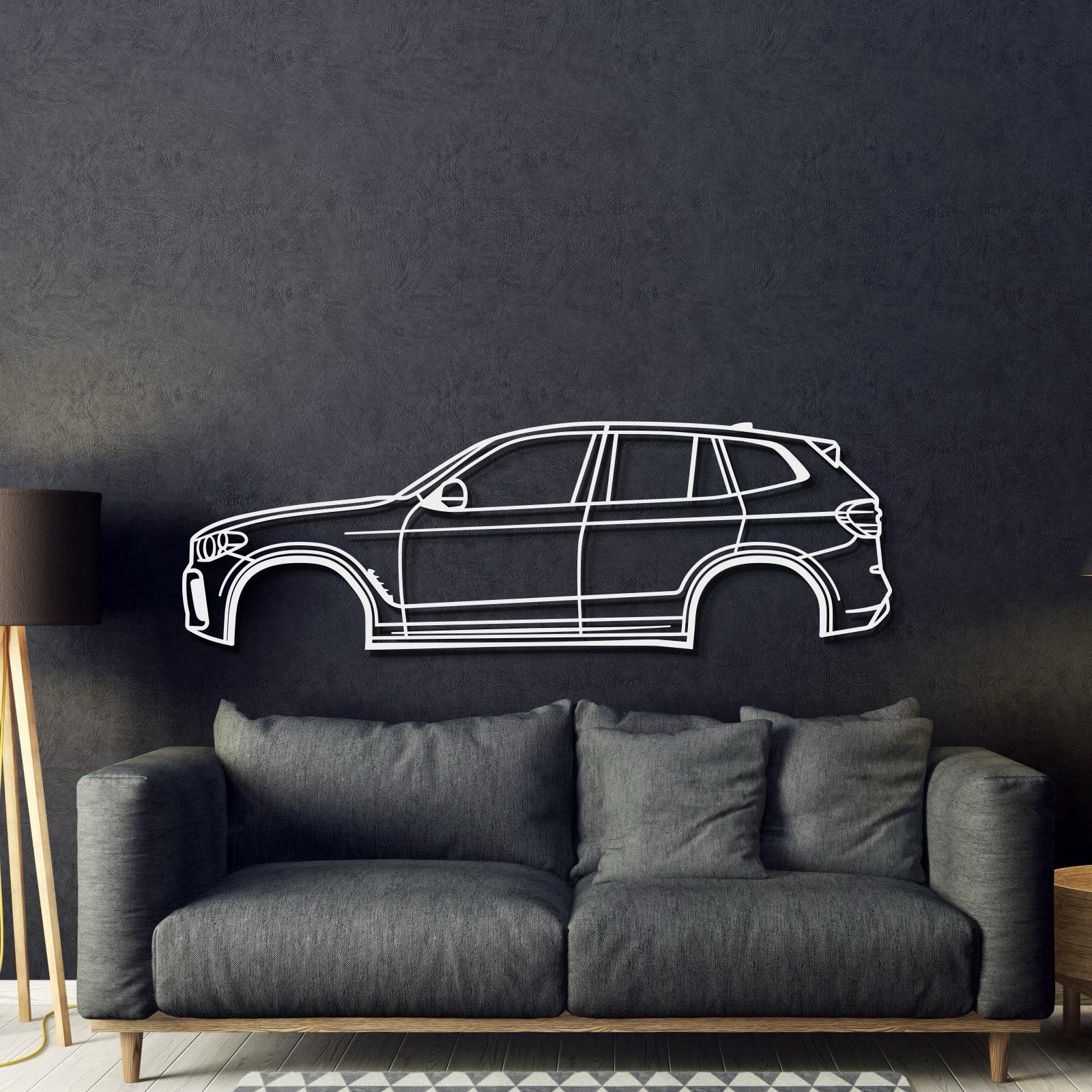 2018 X3 G01 3rd Gen Metal Car Wall Art - MT0638