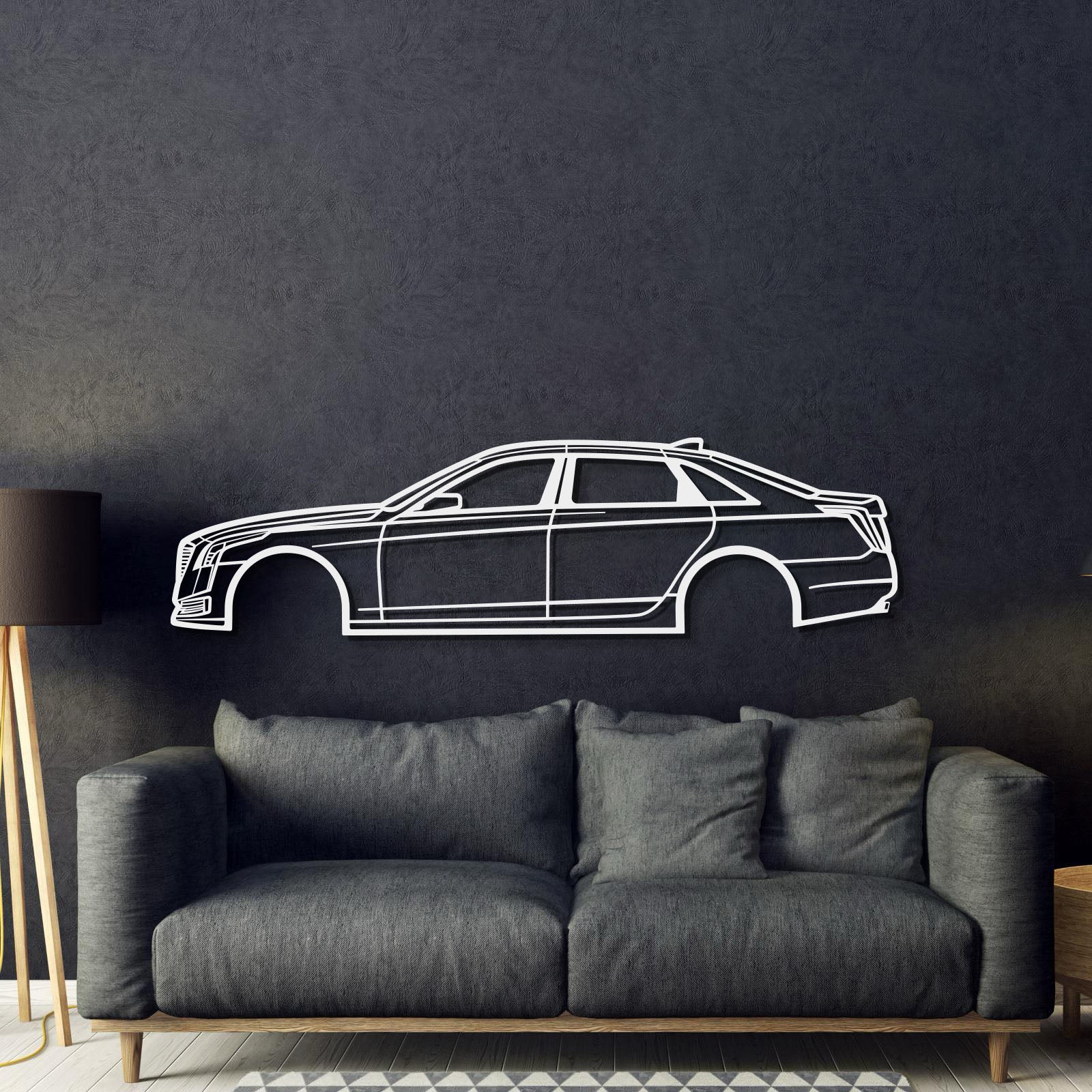 2018 CT-6 Metal Car Wall Art - MT0619