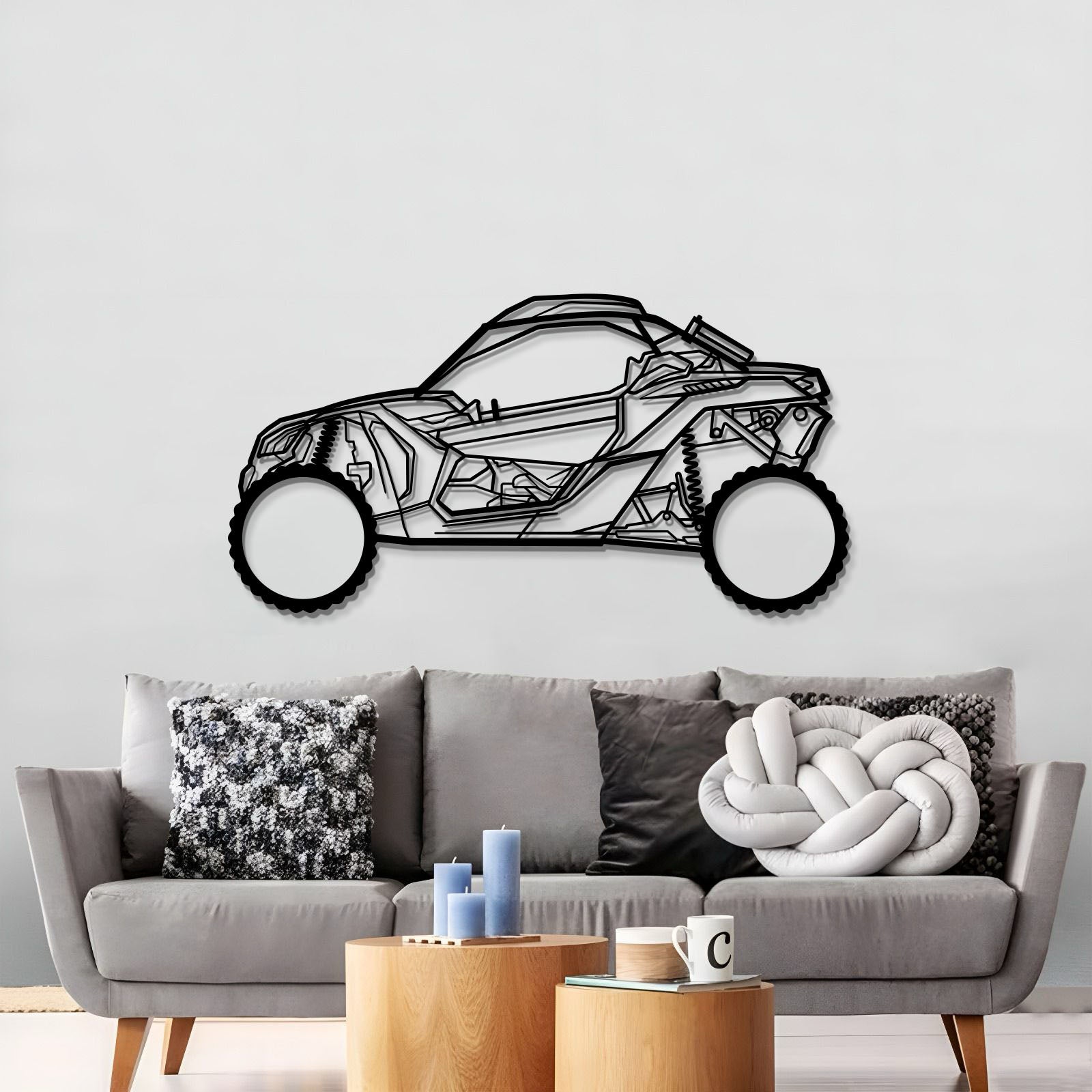 2018 Maverıck X RS Turbo Metal Car Wall Art - MT1199