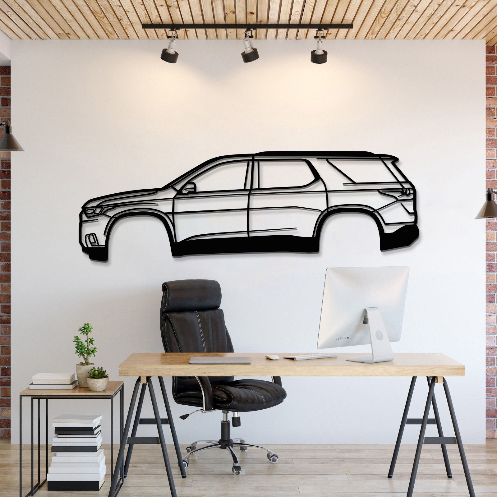 2018 Traverse 2nd Gen Metal Car Wall Art - MT0633