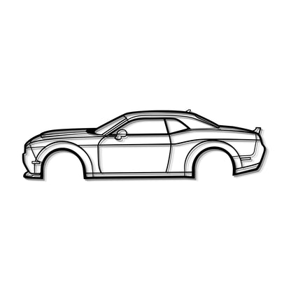 2018 Challenger Demon SRT Metal Car Wall Art - MT0615