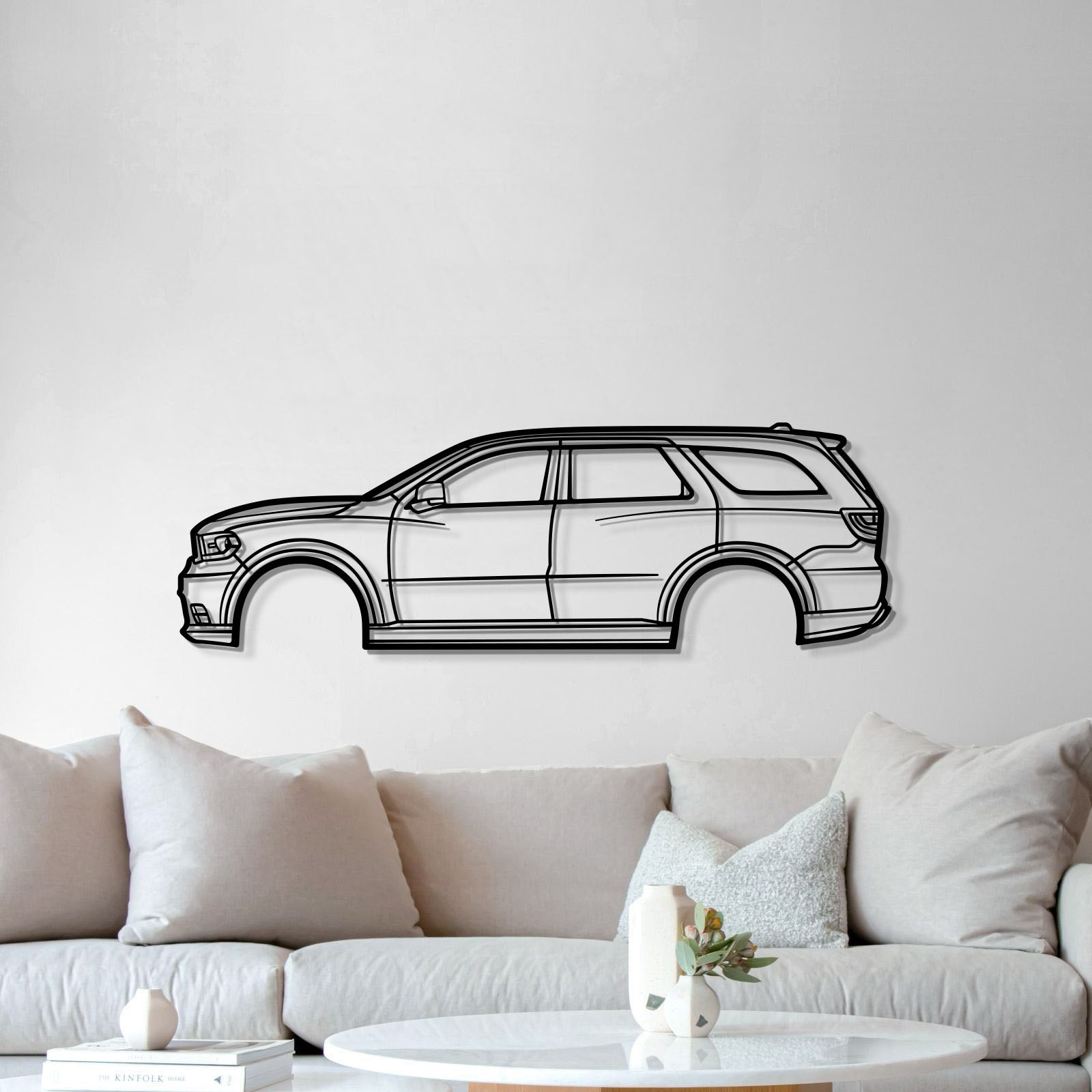 2018 Dodge Durango Metal Wall Art Lifted 1 Cm From Wall For 3D Effect