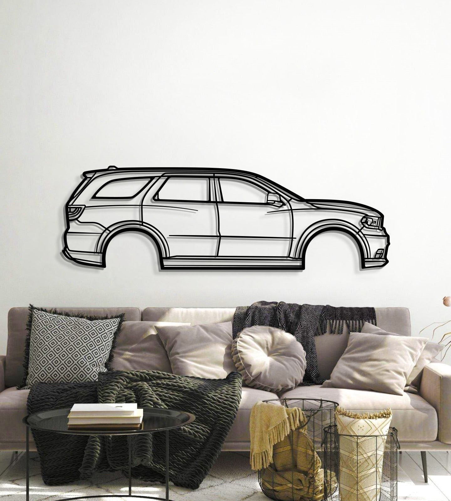 Detailed 2018 Dodge Durango Metal Art Durable Laser Cut Steel Construction