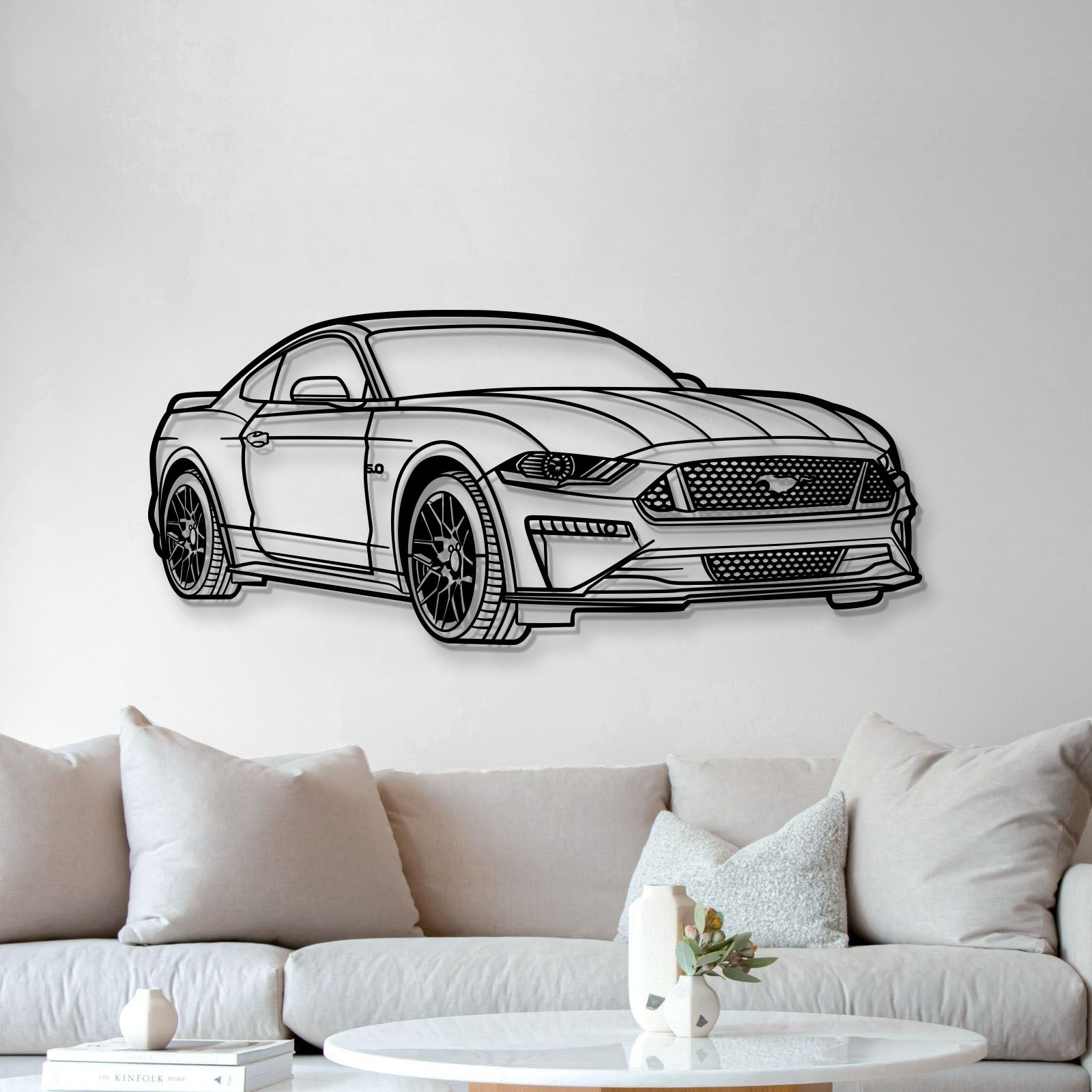 2018 Mustang GT Perspective Metal Car Wall Art - MT1315