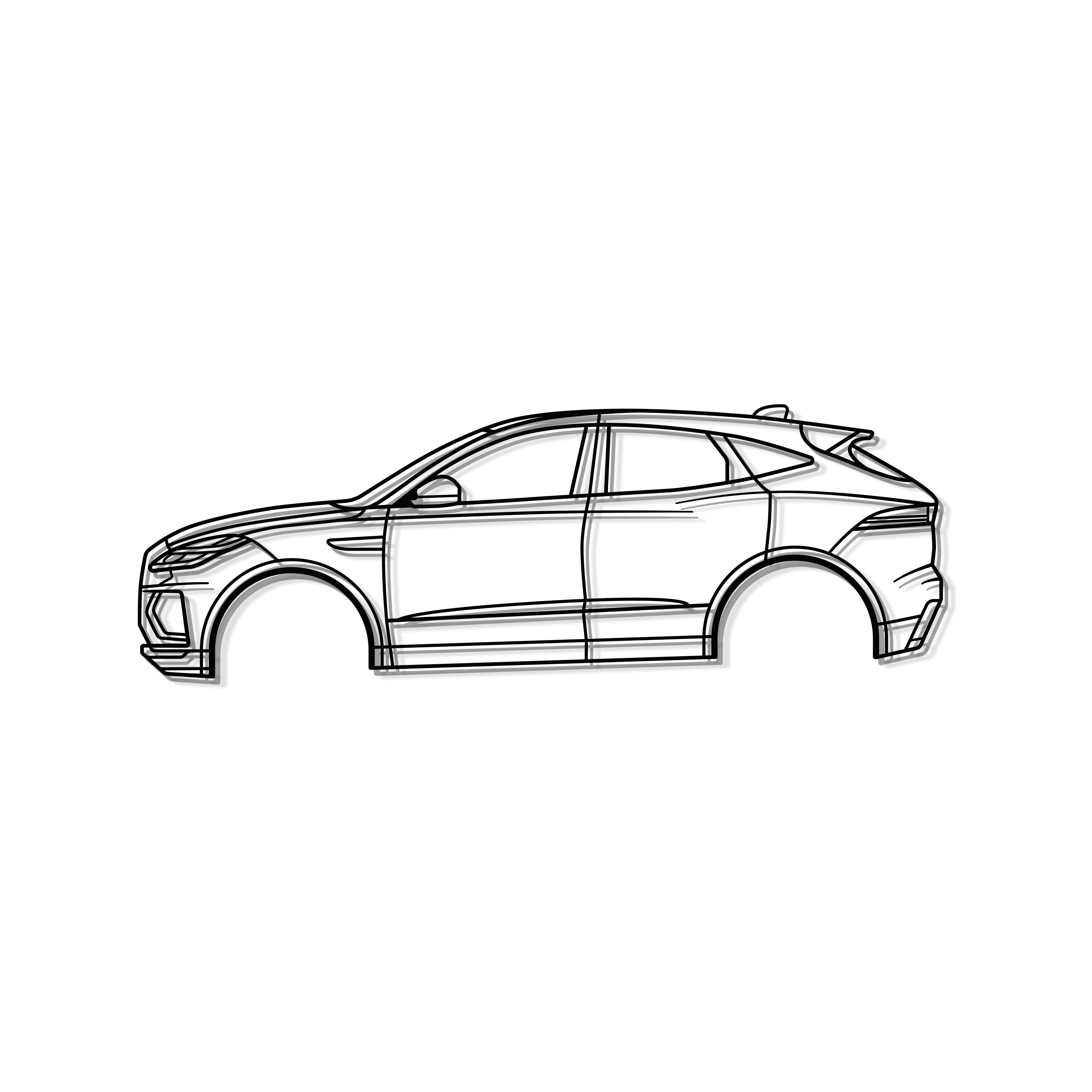 2018 E-Pace 1st Gen Metal Car Wall Art - MT0621