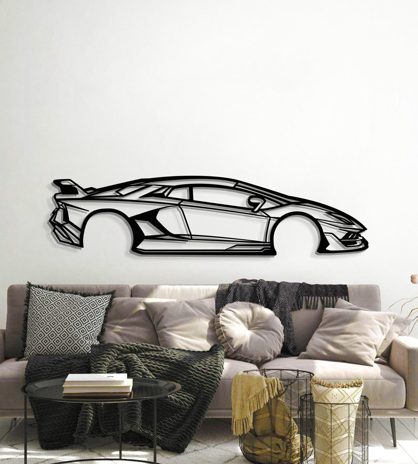 2018 Aventador SVJ Metal Car Wall Art - MT0613