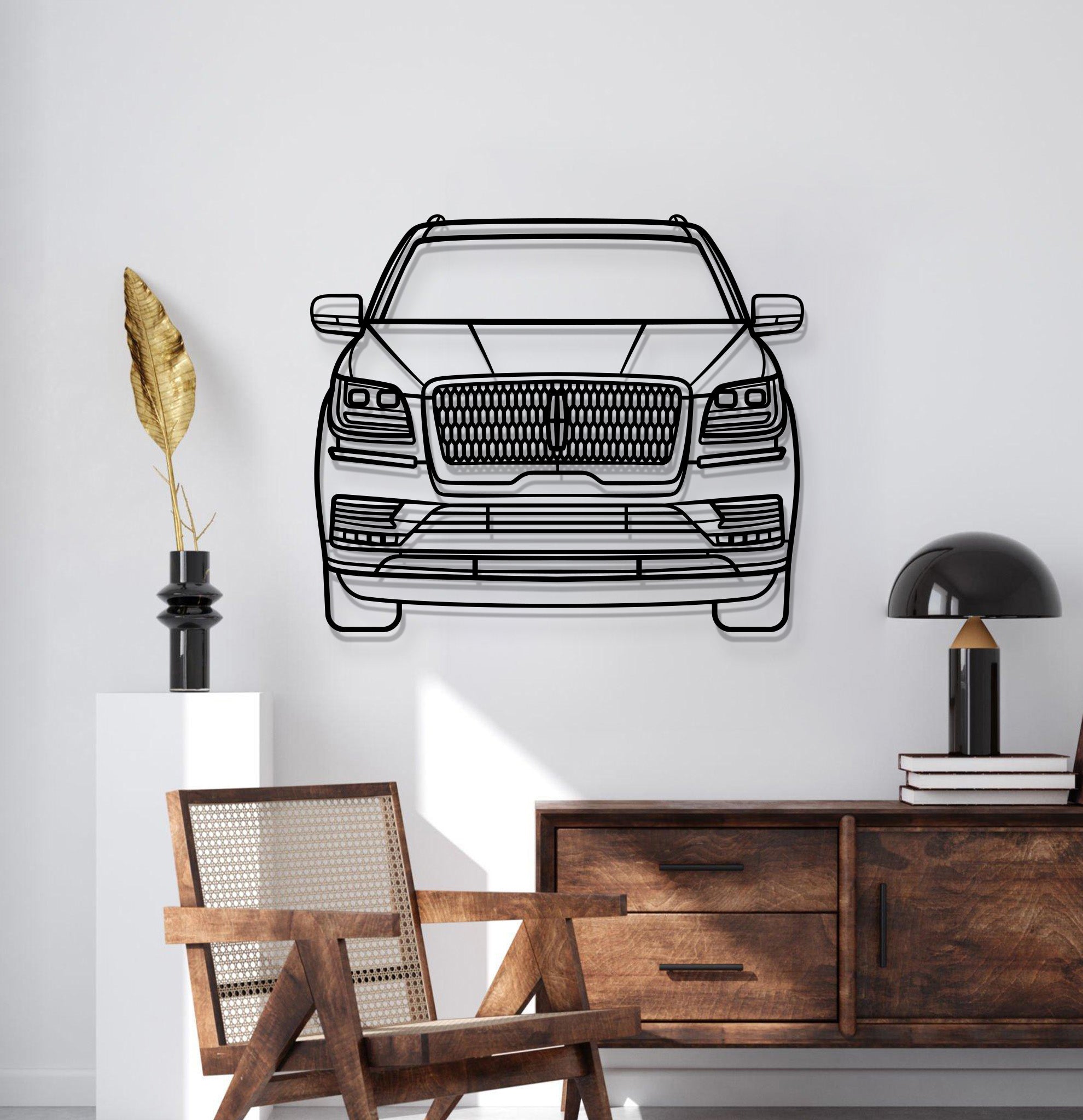 2018 Navigator Front View Metal Car Wall Art - MT1360