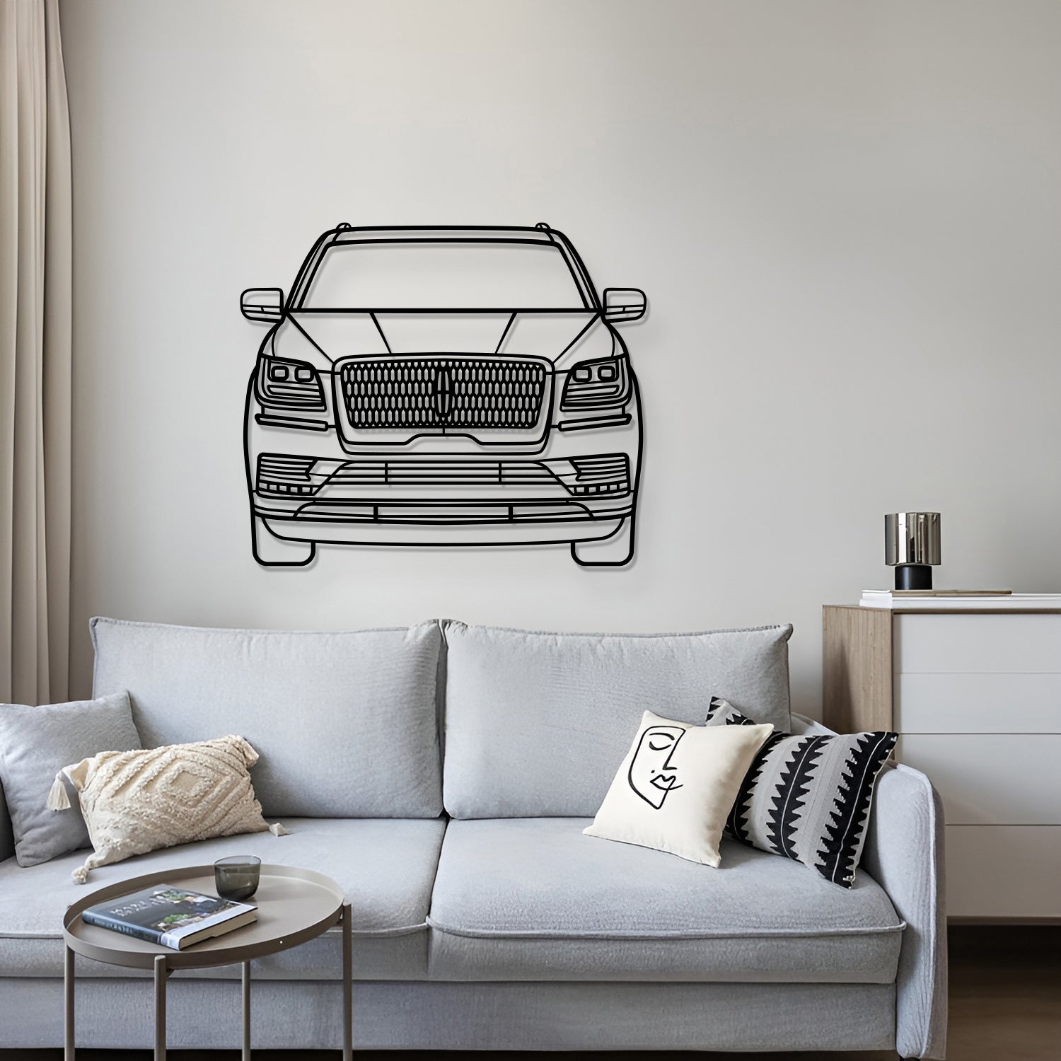 2018 Navigator Front View Metal Car Wall Art - MT1360