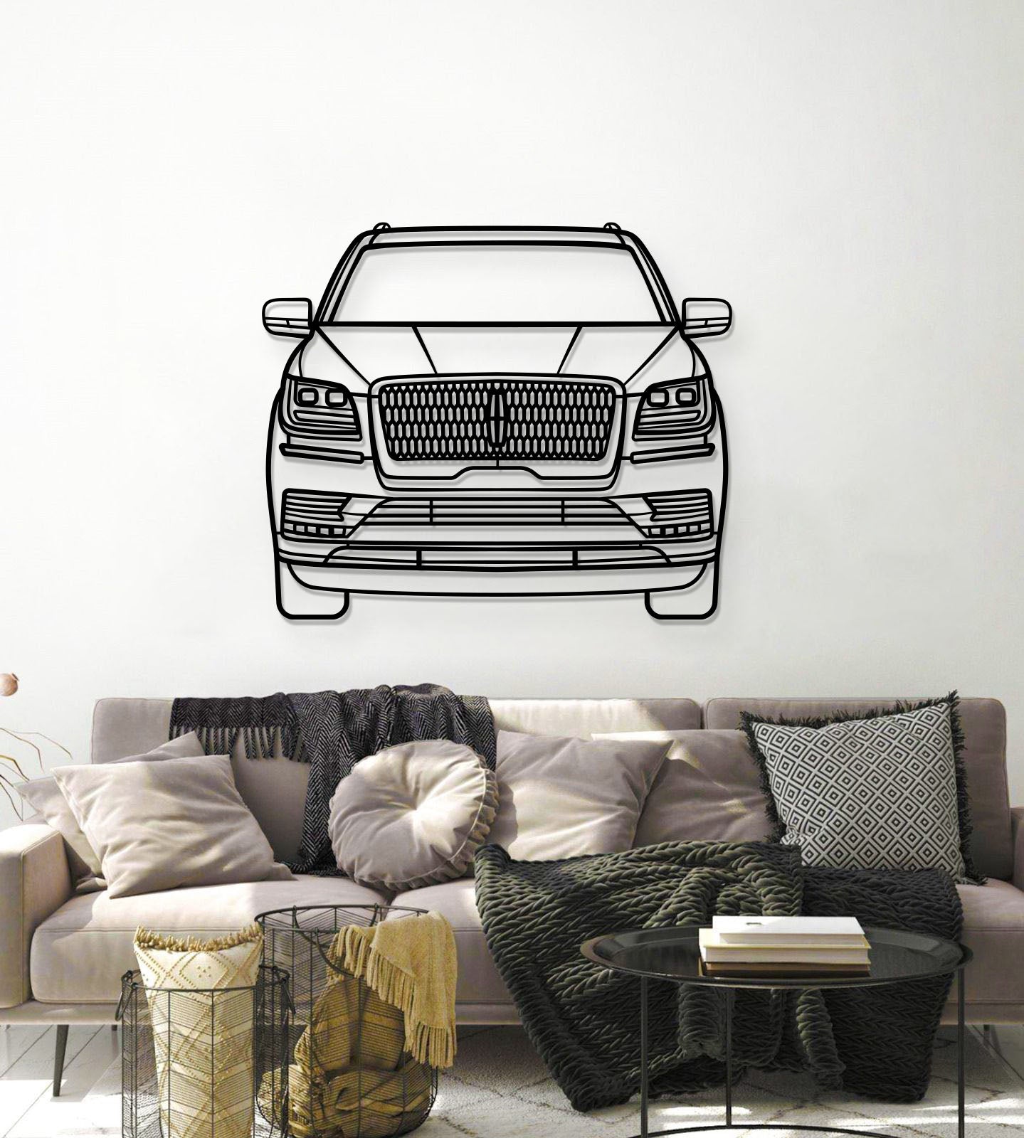 2018 Navigator Front View Metal Car Wall Art - MT1360