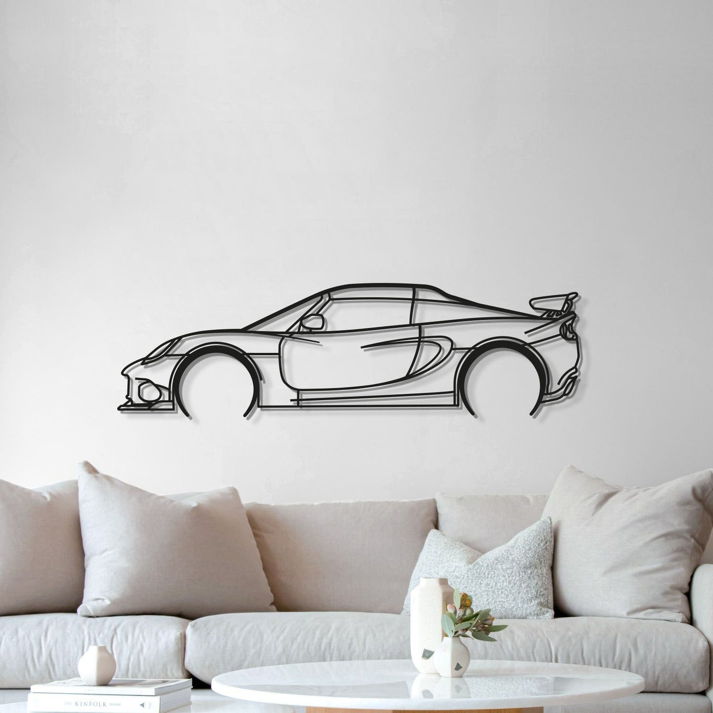 Lotus Elise Cup 250 Metal Wall Art Lifted 1 Cm From Wall For 3D Effect