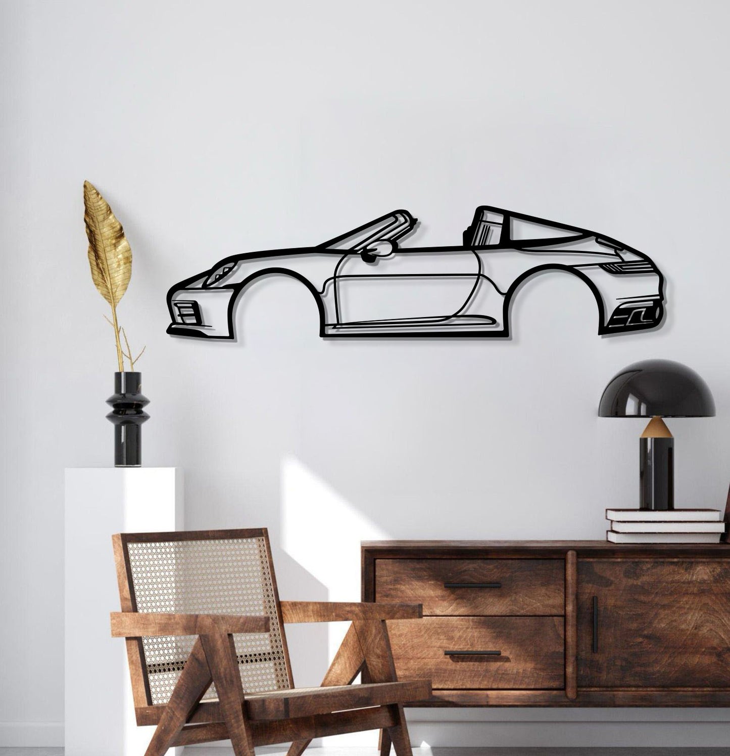2018 911 Targa 4S Metal Car Wall Art  - MT0610