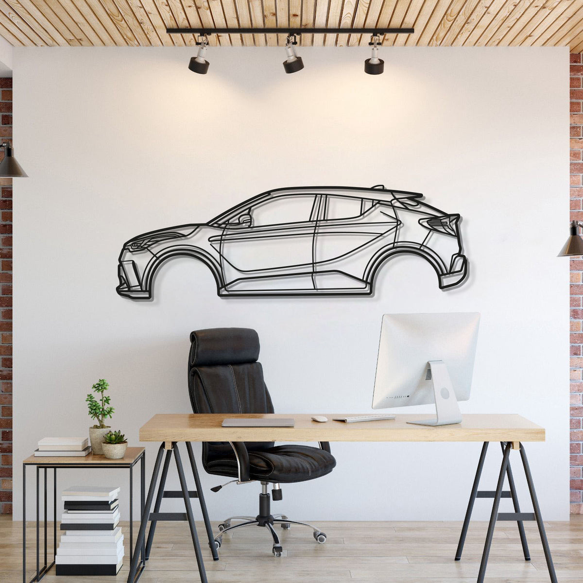 2018 C-HR 1st gen (AX10) Metal Car Wall Art - MT0614