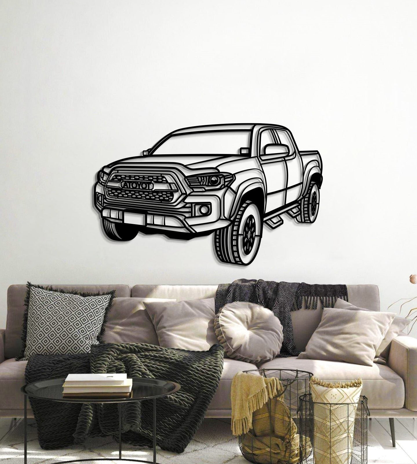 2018 Tacoma Perspective Metal Car Wall Art - MT0469