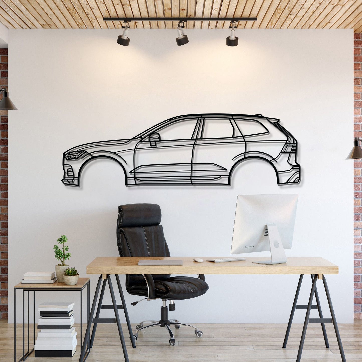 2018 Volvo XC60 2nd Gen Metal Wall Art Laser Cut 2 Mm Steel Silhouette