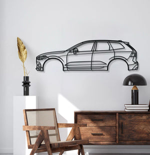 2018 Volvo XC60 2nd Gen SUV Silhouette Wall Decor Powder Coated Matte Steel