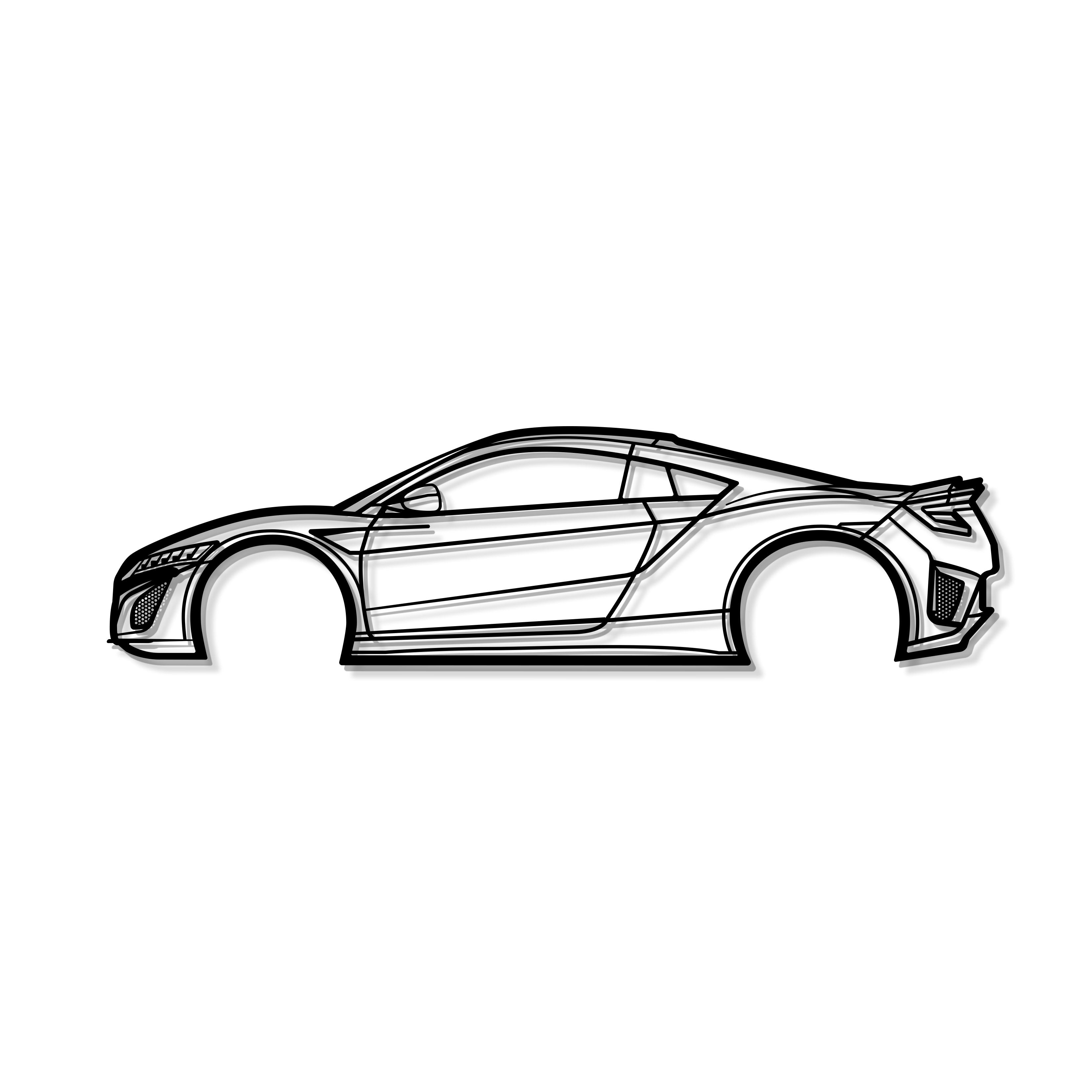 2019 NSX Metal Car Wall Art - MT0671