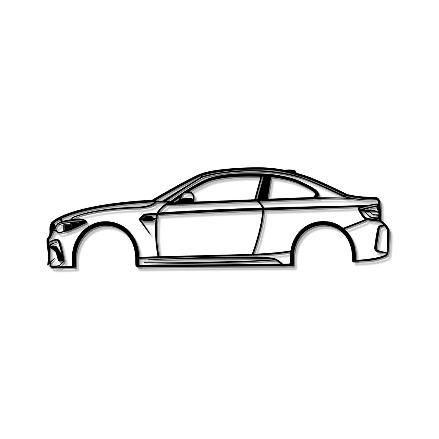 2019 BMW M2 F87 Sleek Coupe Metal Wall Art Decor