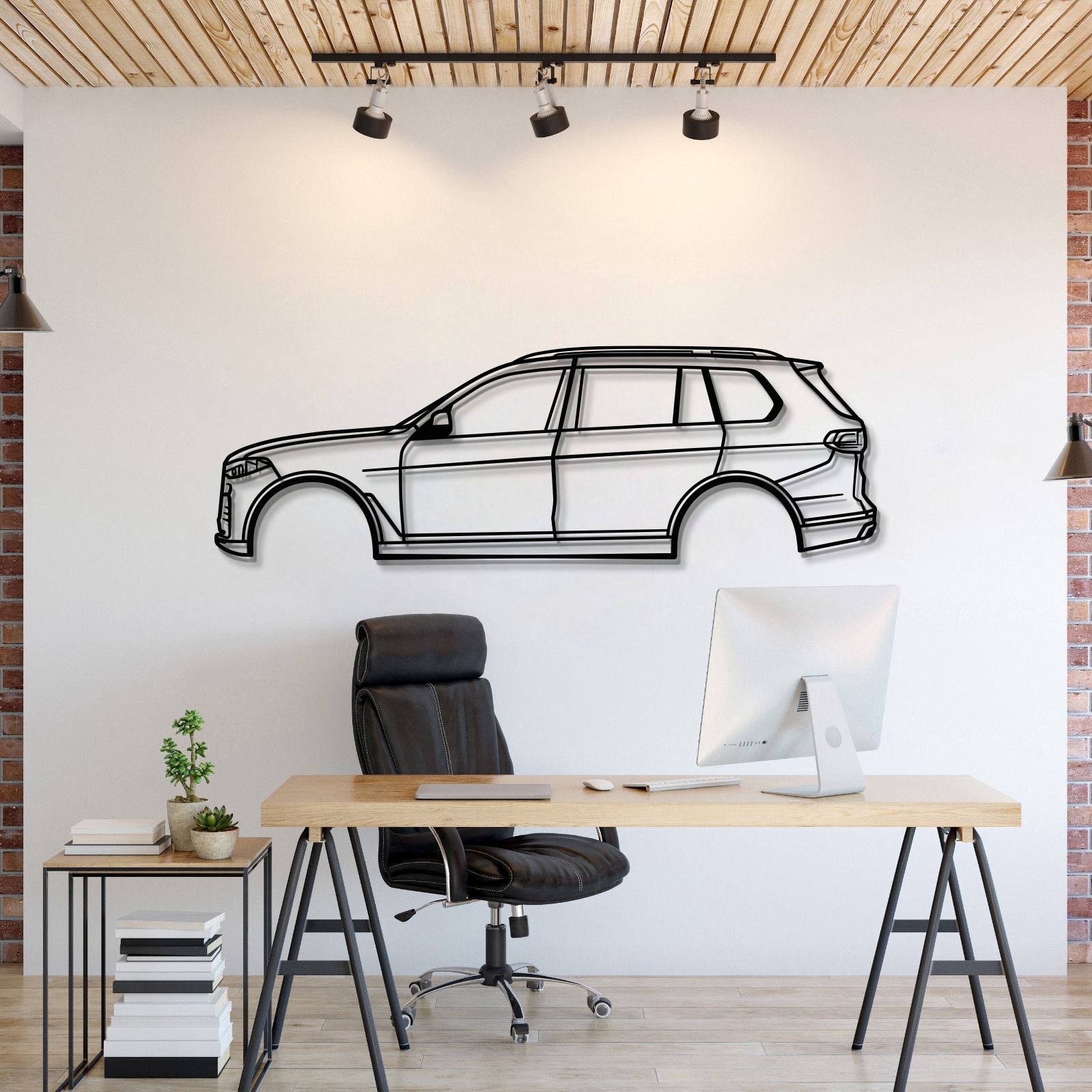2019 X7 G07 1st Gen Metal Car Wall Art - MT0687