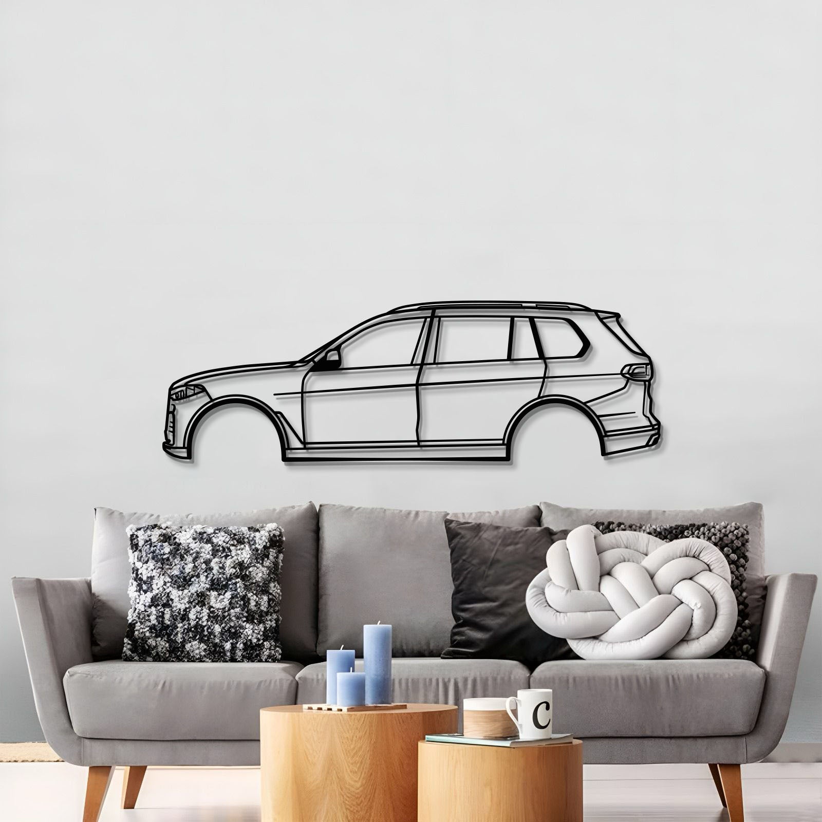 2019 X7 G07 1st Gen Metal Car Wall Art - MT0687