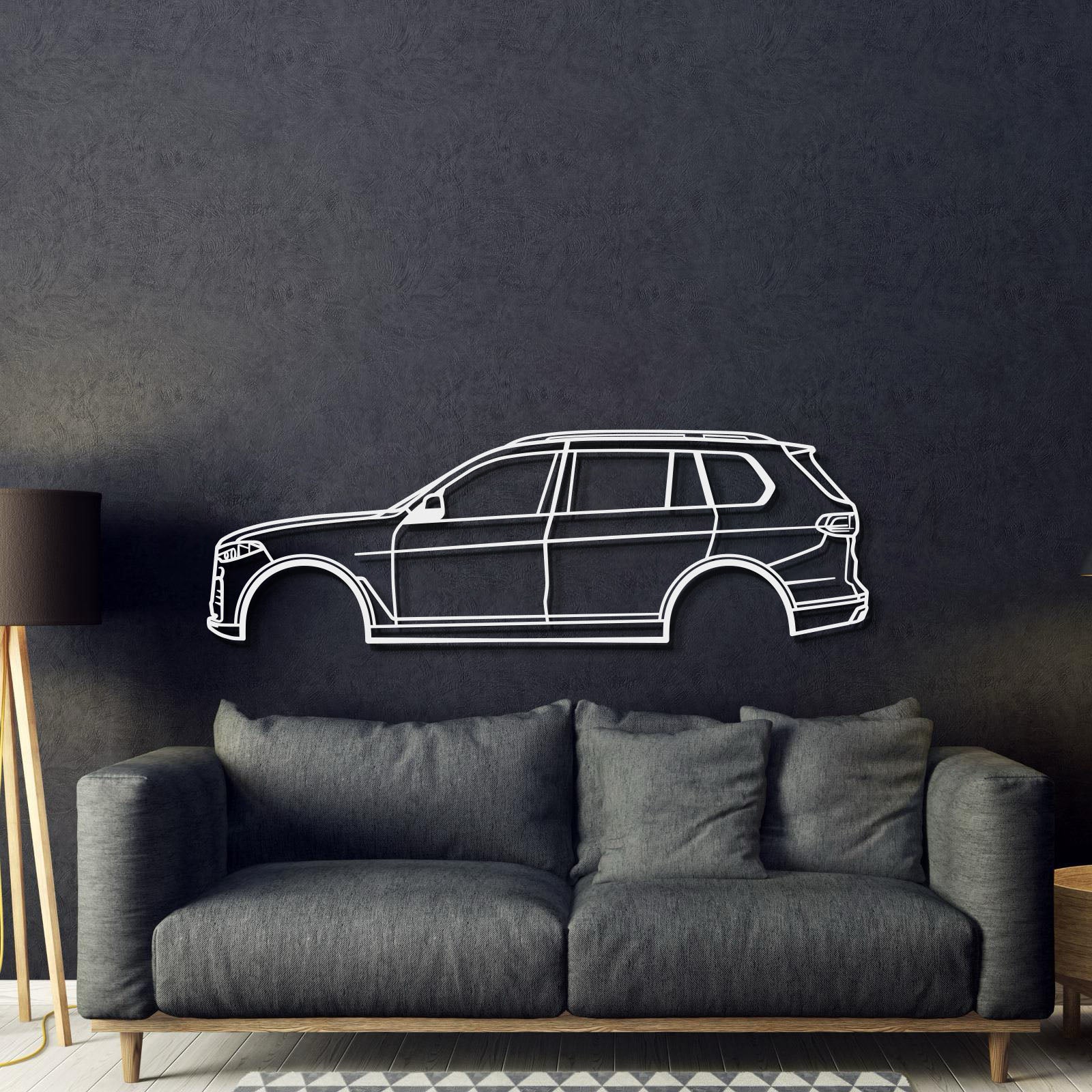 2019 X7 G07 1st Gen Metal Car Wall Art - MT0687