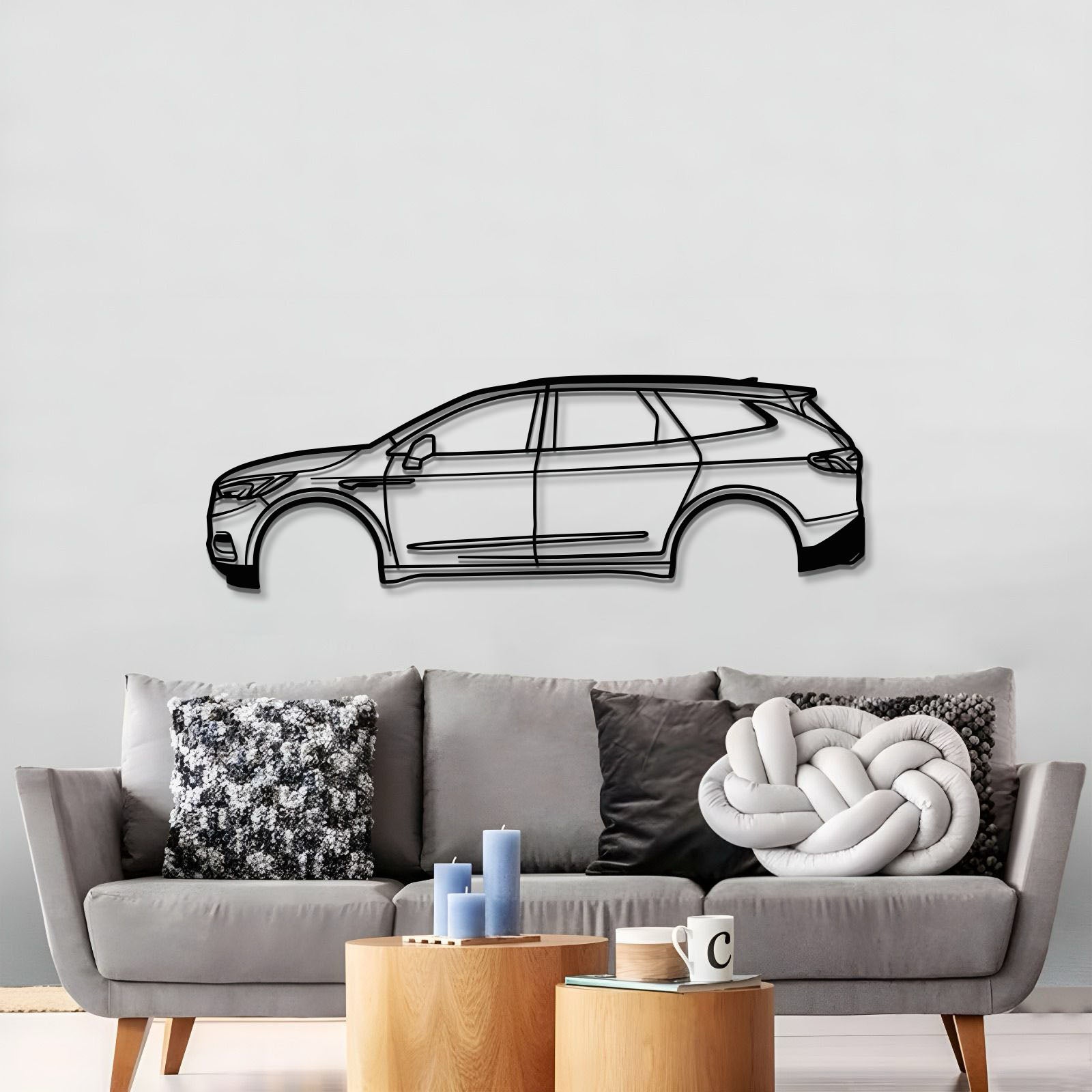 2019 Enclave 2nd Gen Metal Car Wall Art - MT0658
