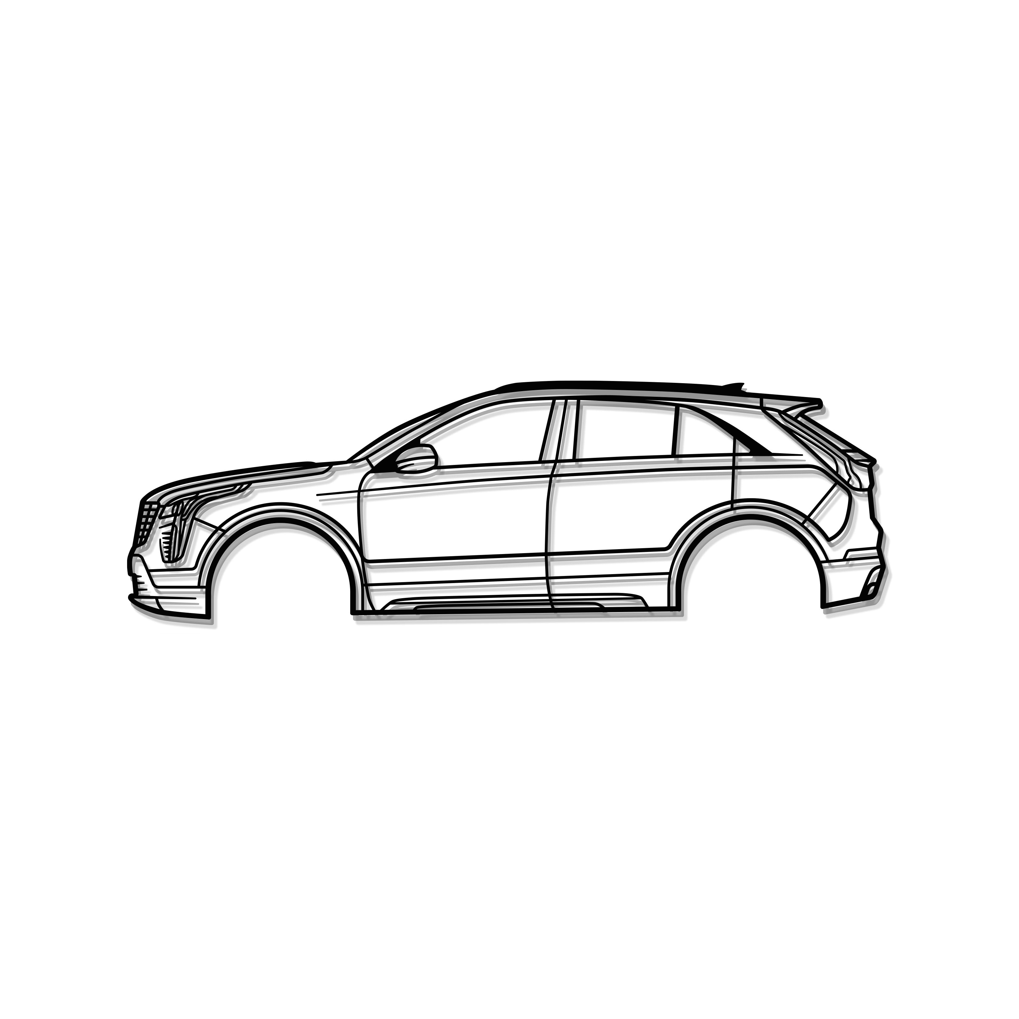 2019 XT4 1st Gen Metal Car Wall Art - MT0689