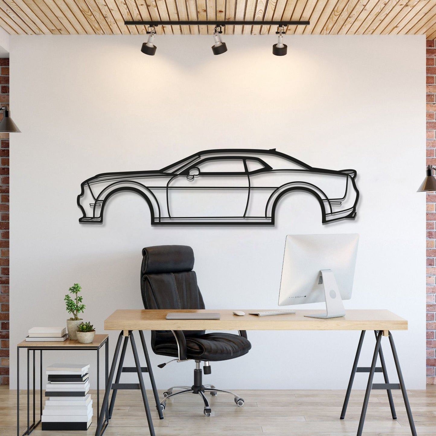 2019 Challenger Hemi RT Metal Car Wall Art - MT0651