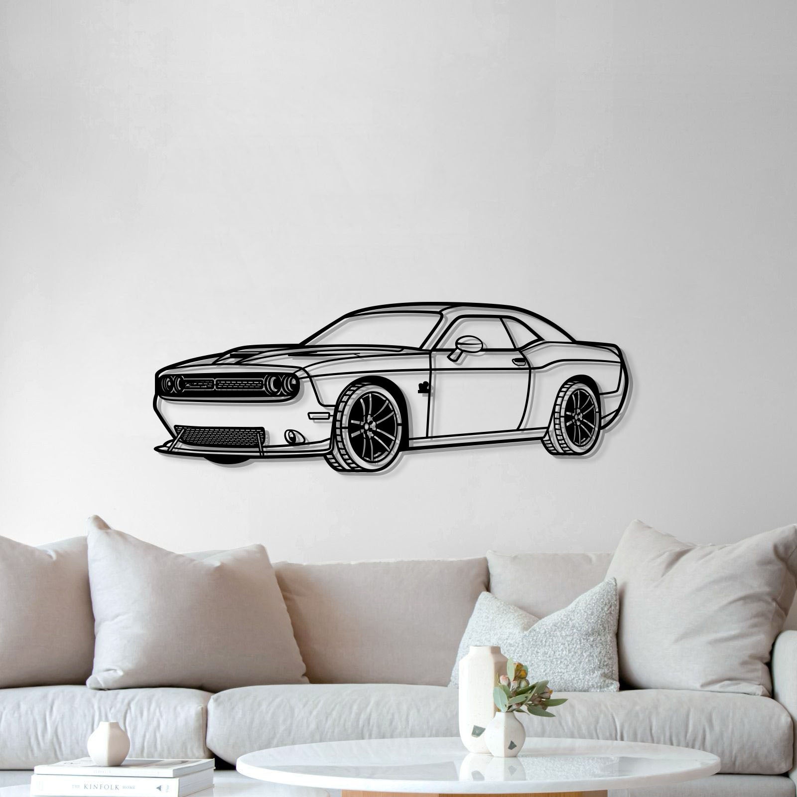 2019 Challanger SRT Perspective Metal Car Wall Art - MT1261