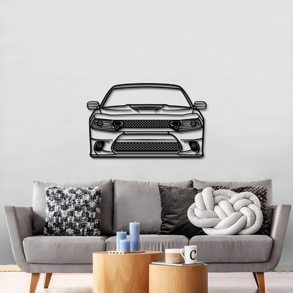 2019 Charger Front View Metal Car Wall Art - MT0652