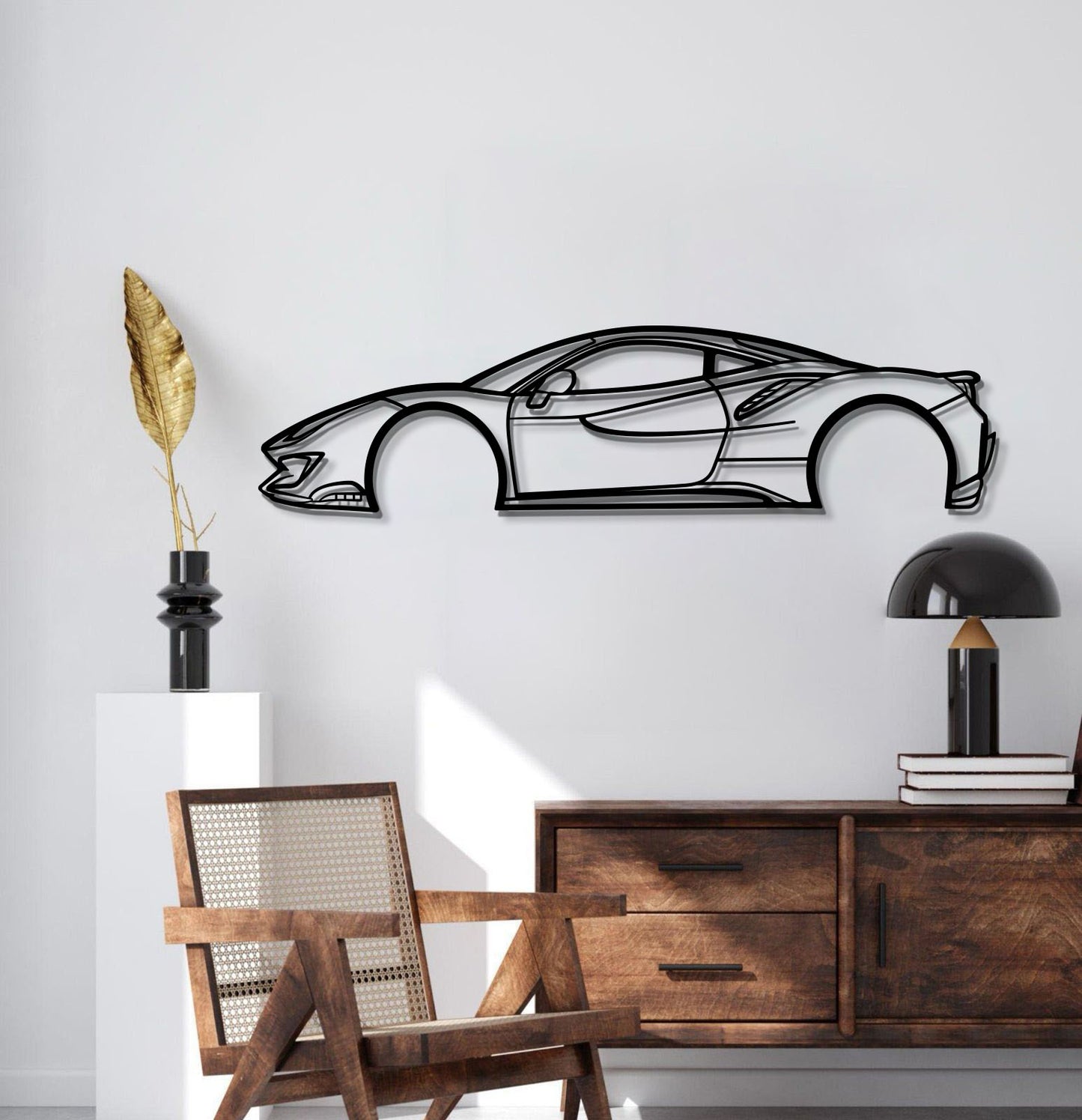 2019  488 PISTA Metal Car Wall Art - MT0640