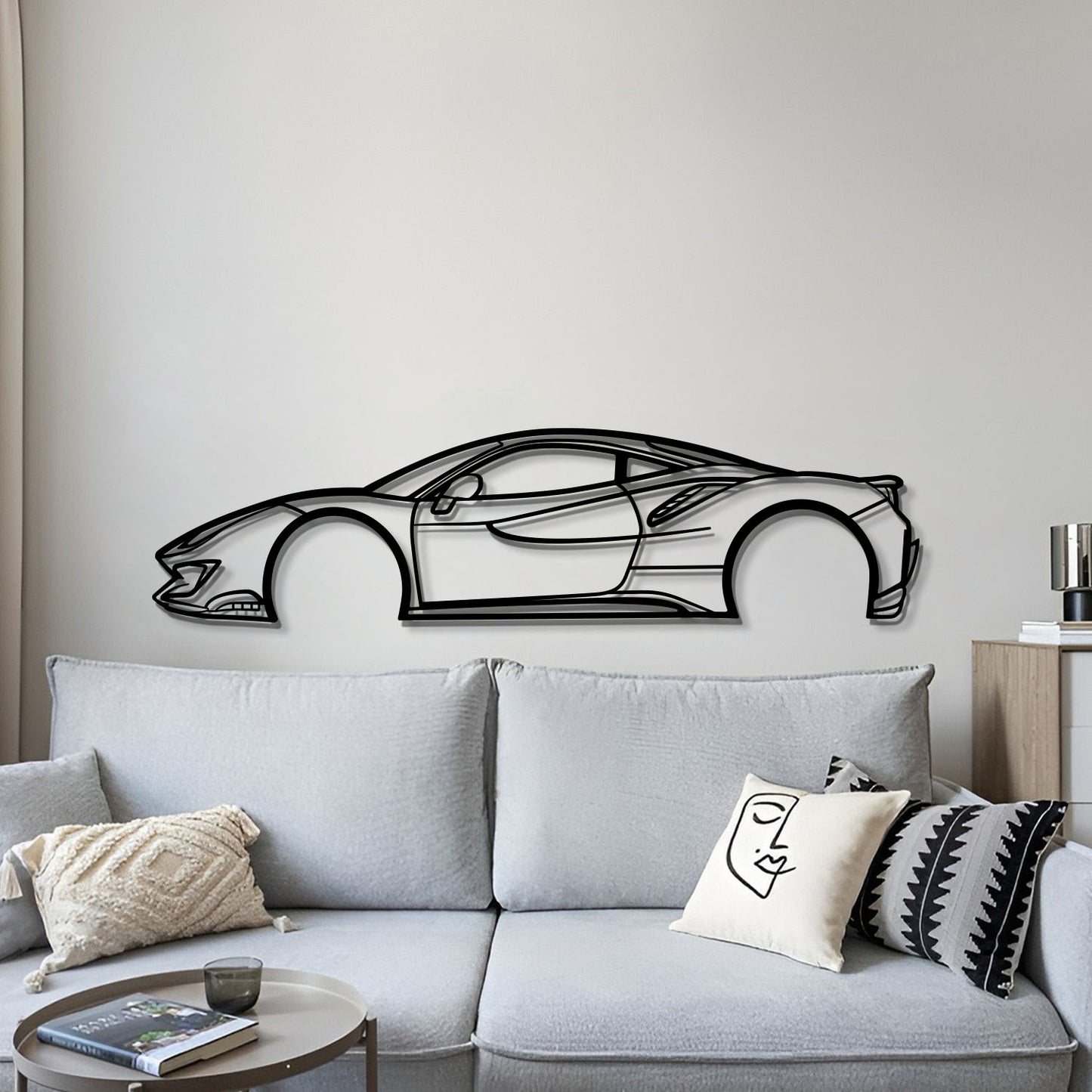 2019  488 PISTA Metal Car Wall Art - MT0640