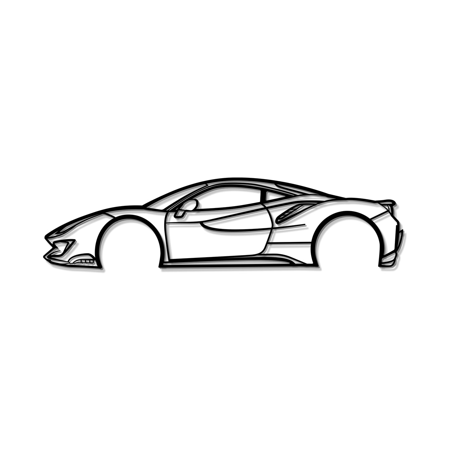 2019  488 PISTA Metal Car Wall Art - MT0640