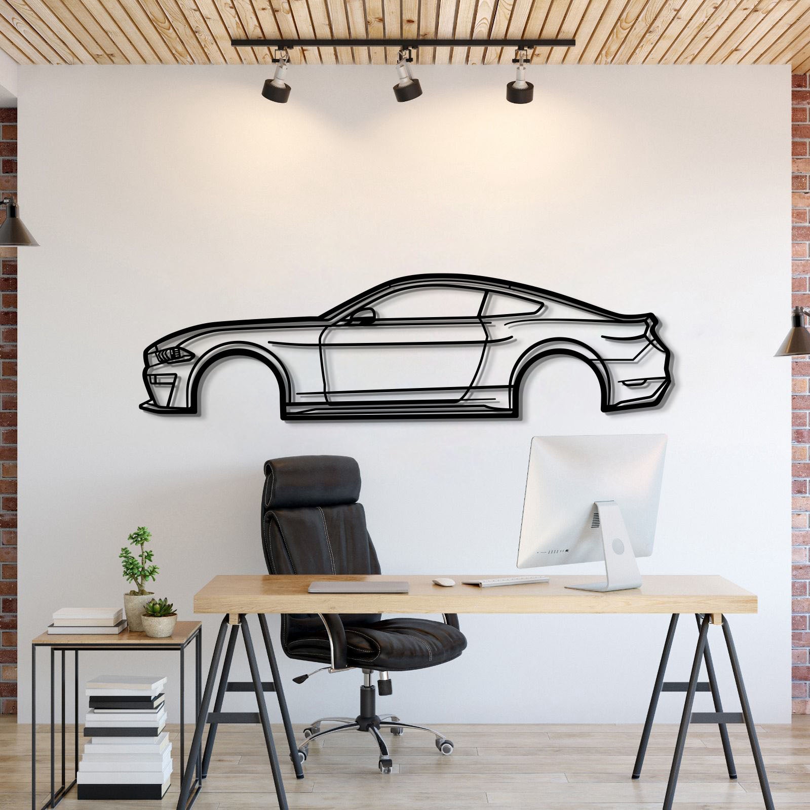 2019 Mustang Metal Car Wall Art - MT0668