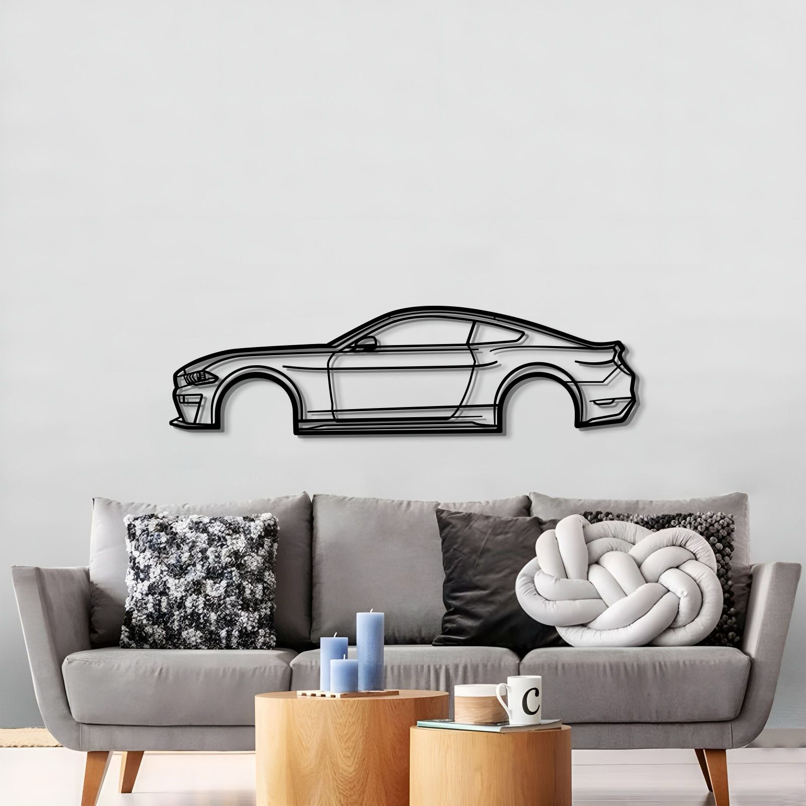 2019 Mustang Metal Car Wall Art - MT0668