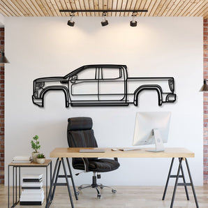 2019 GMC Sierra Denali Metal Wall Art Silhouette Luxury Pickup Truck