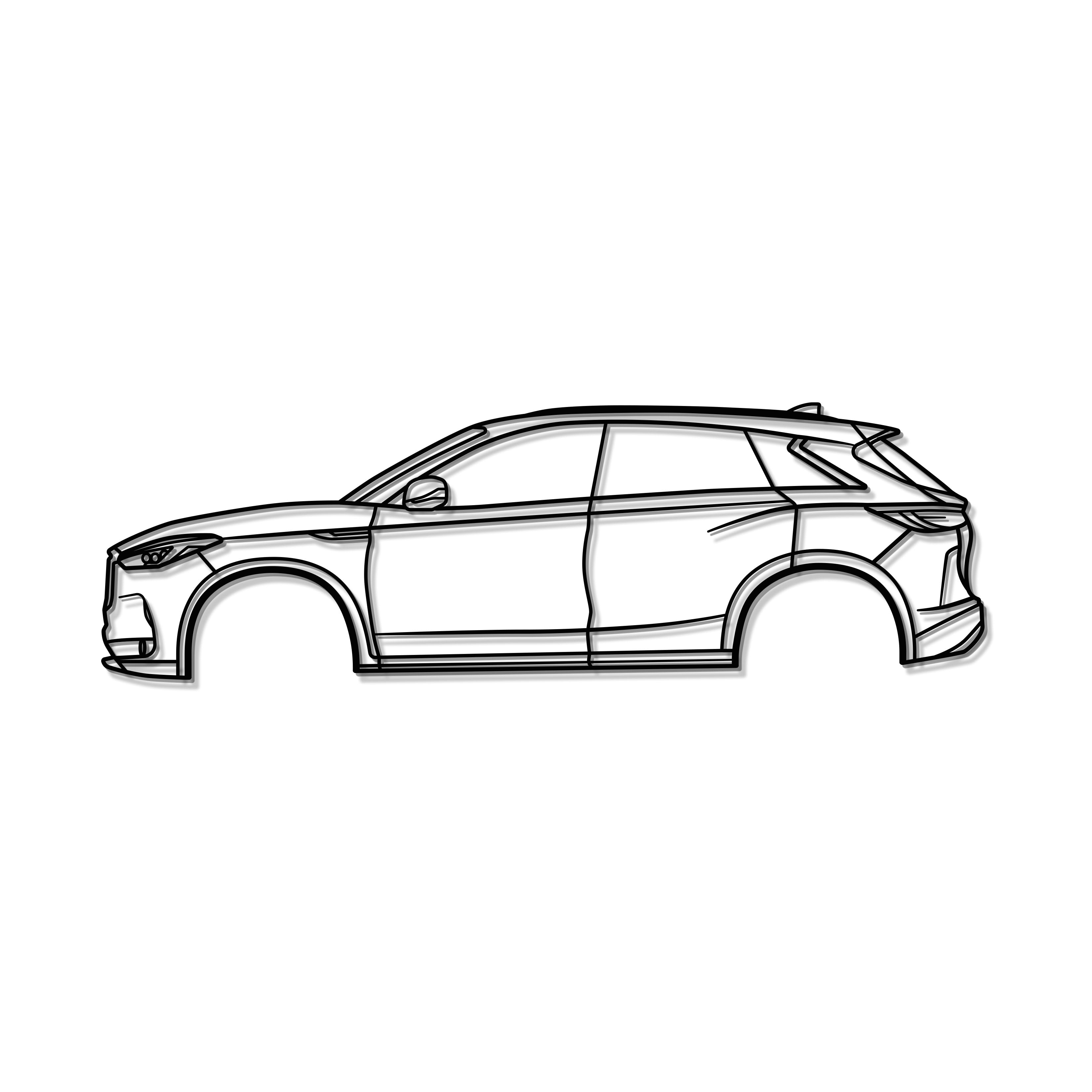 2019 QX50 2nd Gen (J55) Metal Car Wall Art - MT0675