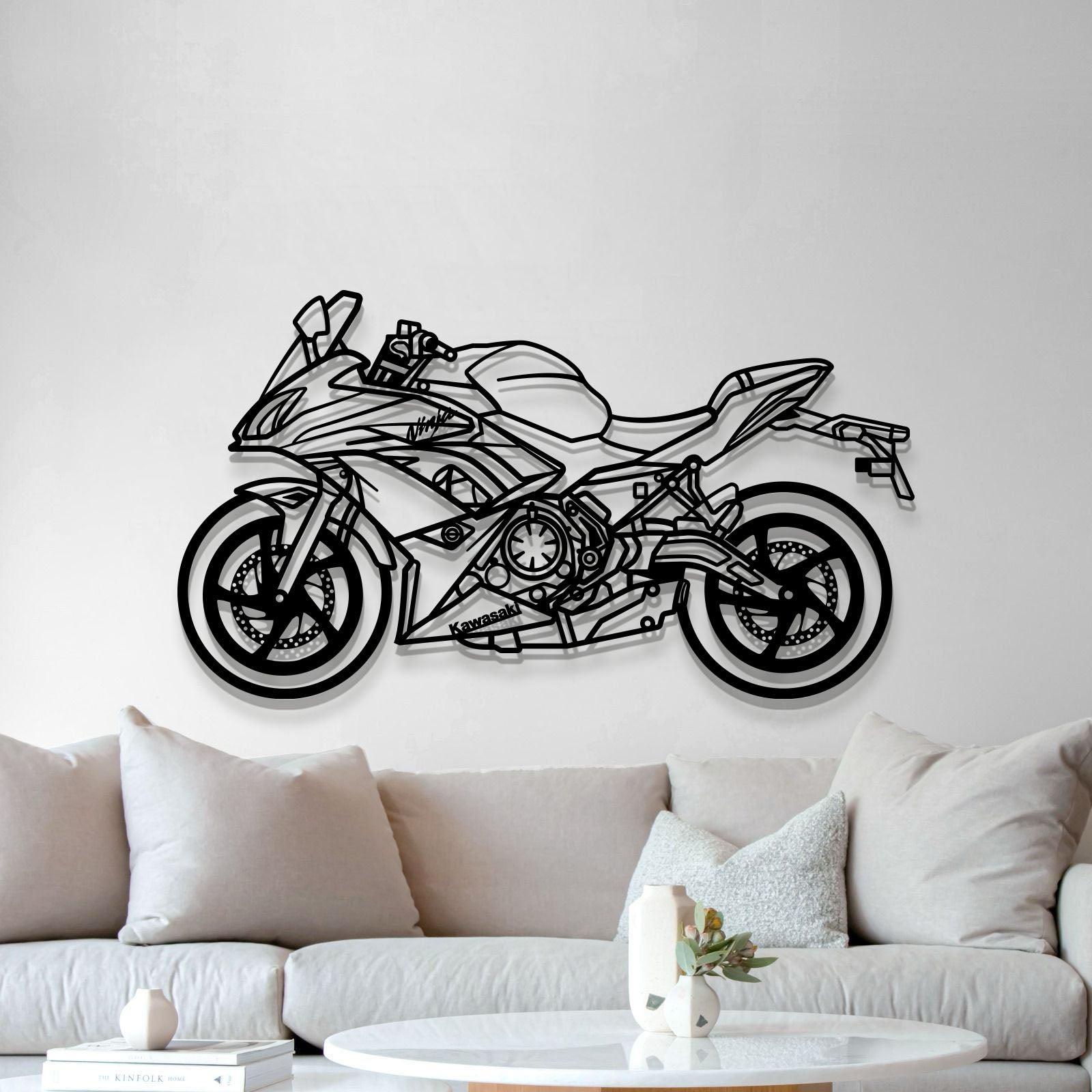 2019 Ninja EX650M Metal Motorcycle Wall Art - MT1405