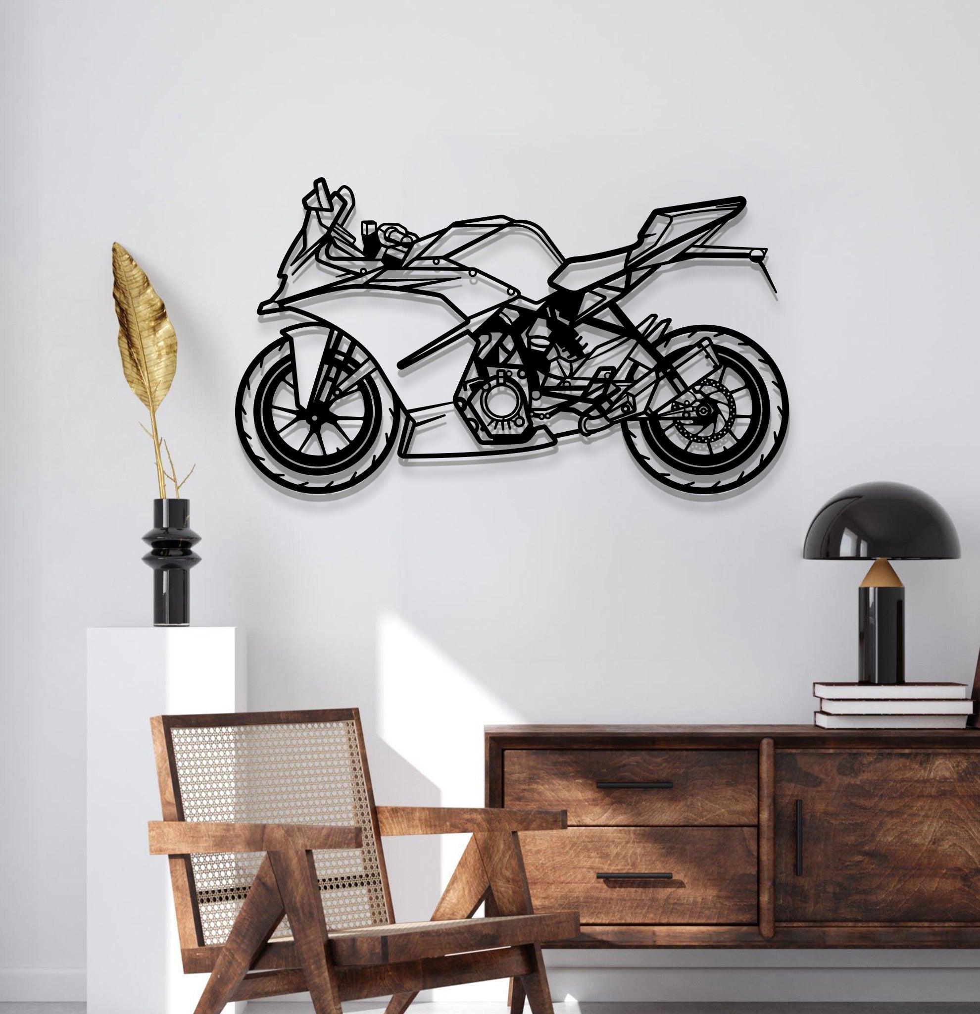 2019 RC 125 Metal Motorcycle Wall Art - MT1407