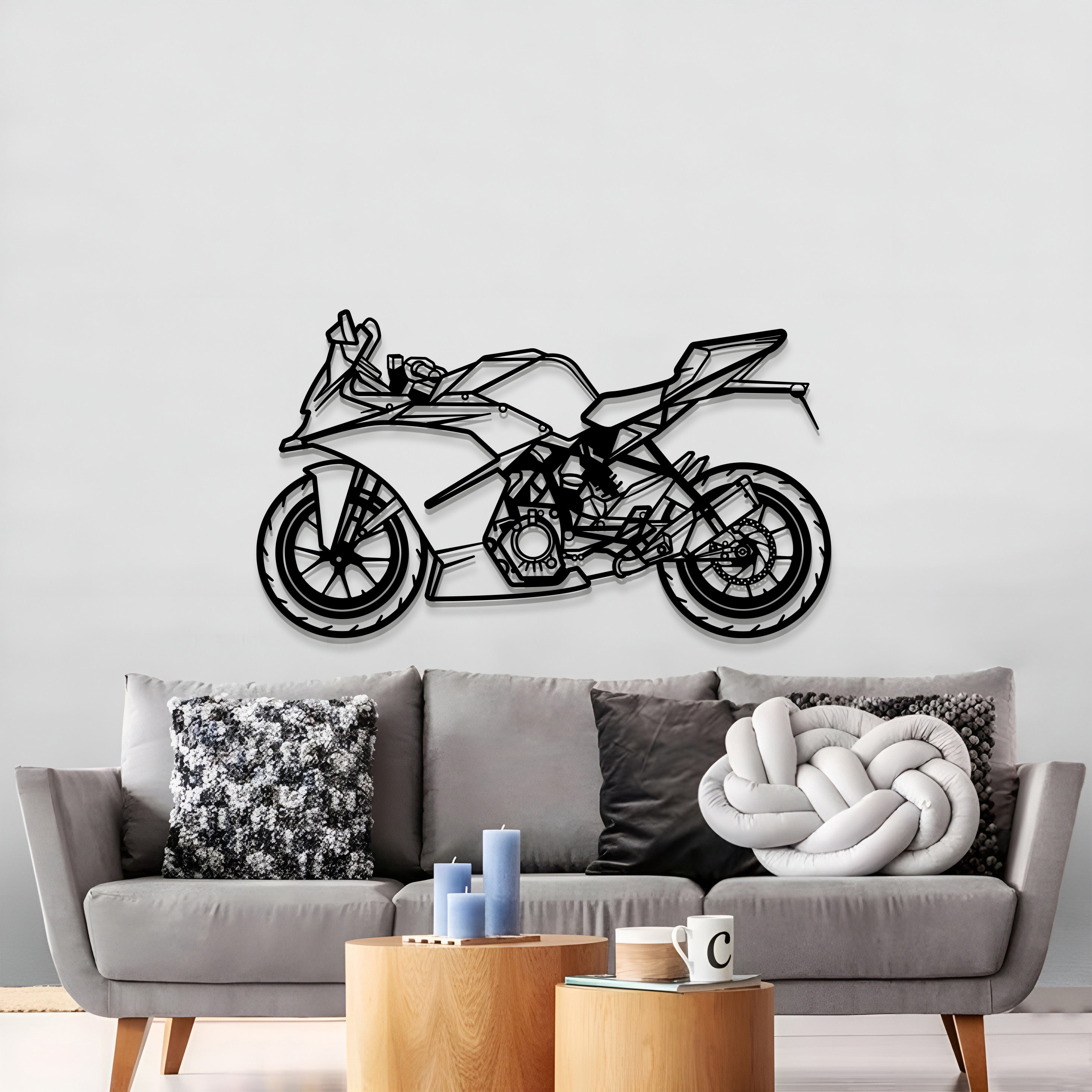 2019 RC 125 Metal Motorcycle Wall Art - MT1407