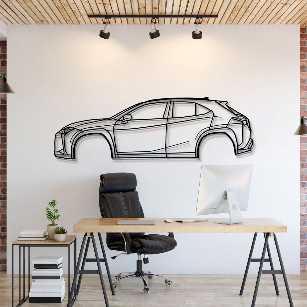 2019 UX 1st Gen (ZA10) Metal Car Wall Art - MT0683