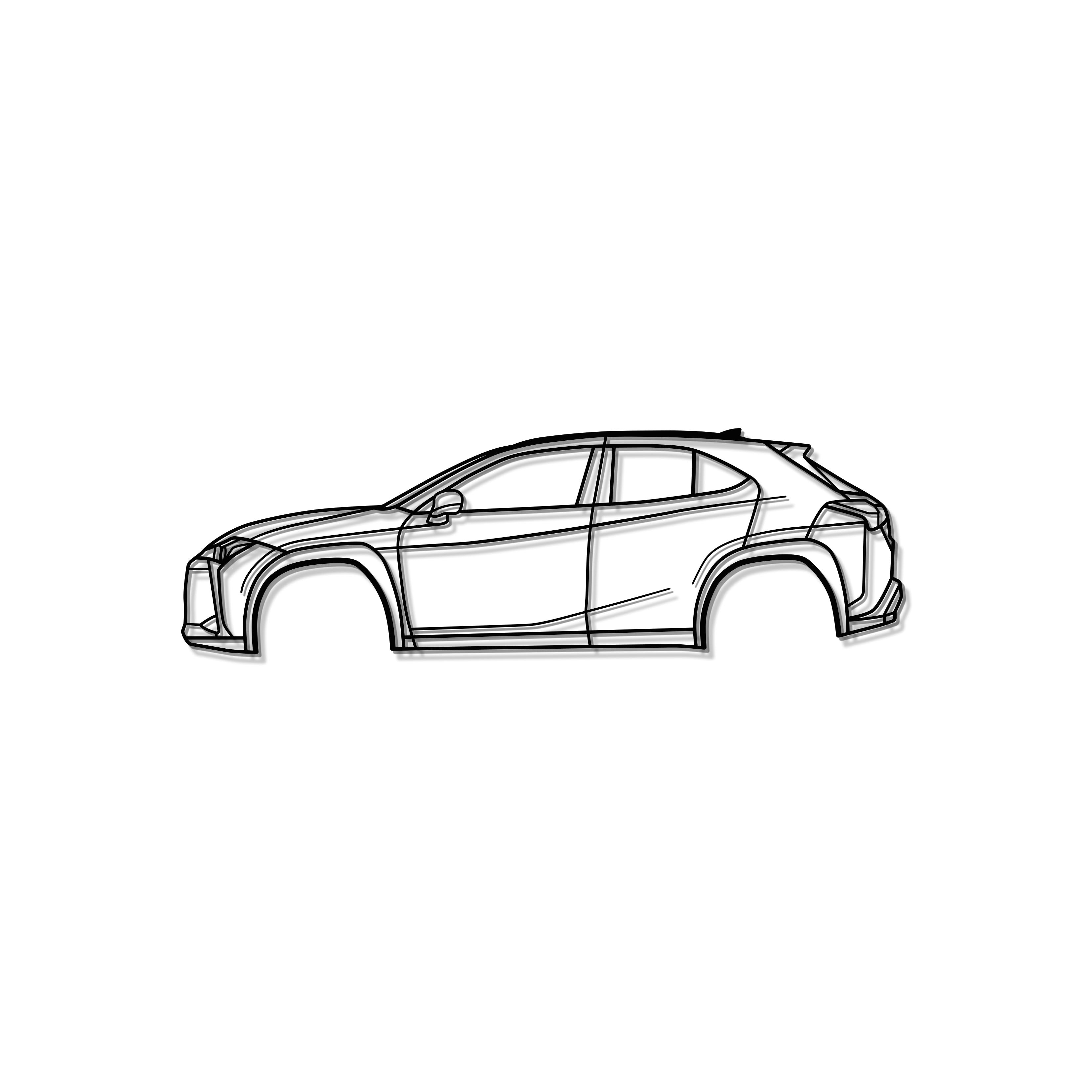 2019 UX 1st Gen (ZA10) Metal Car Wall Art - MT0683