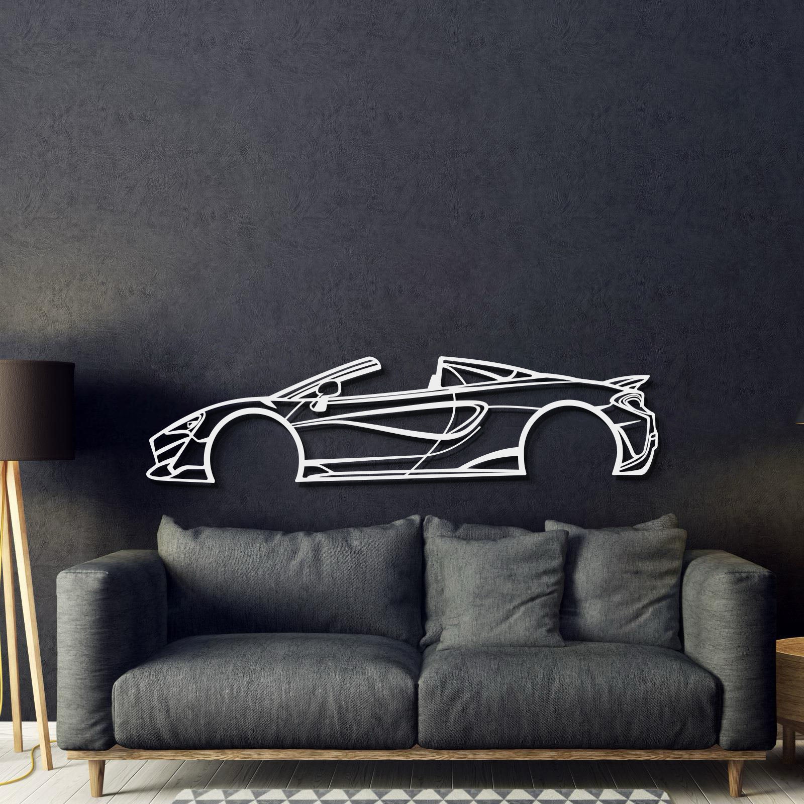 2019 600LT Spider Metal Car Wall Art - MT0645