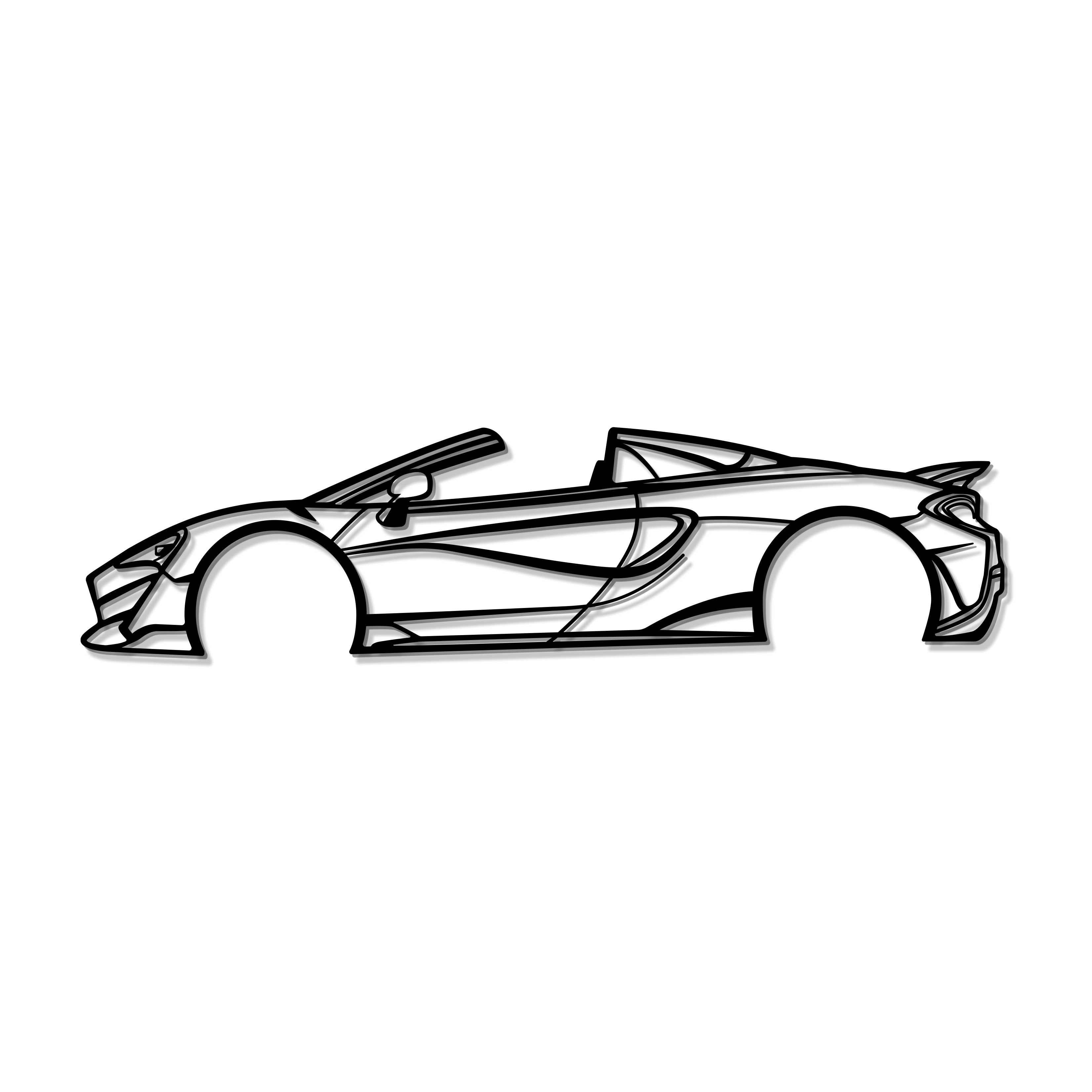 2019 600LT Spider Metal Car Wall Art - MT0645